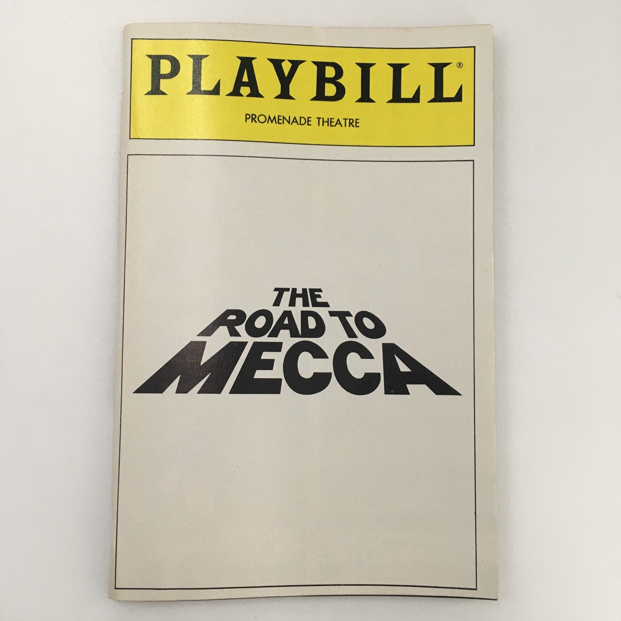 1988 Playbill Promenade Theatre 'The Road to Mecca' Yvonne Bryceland, Amy Irving