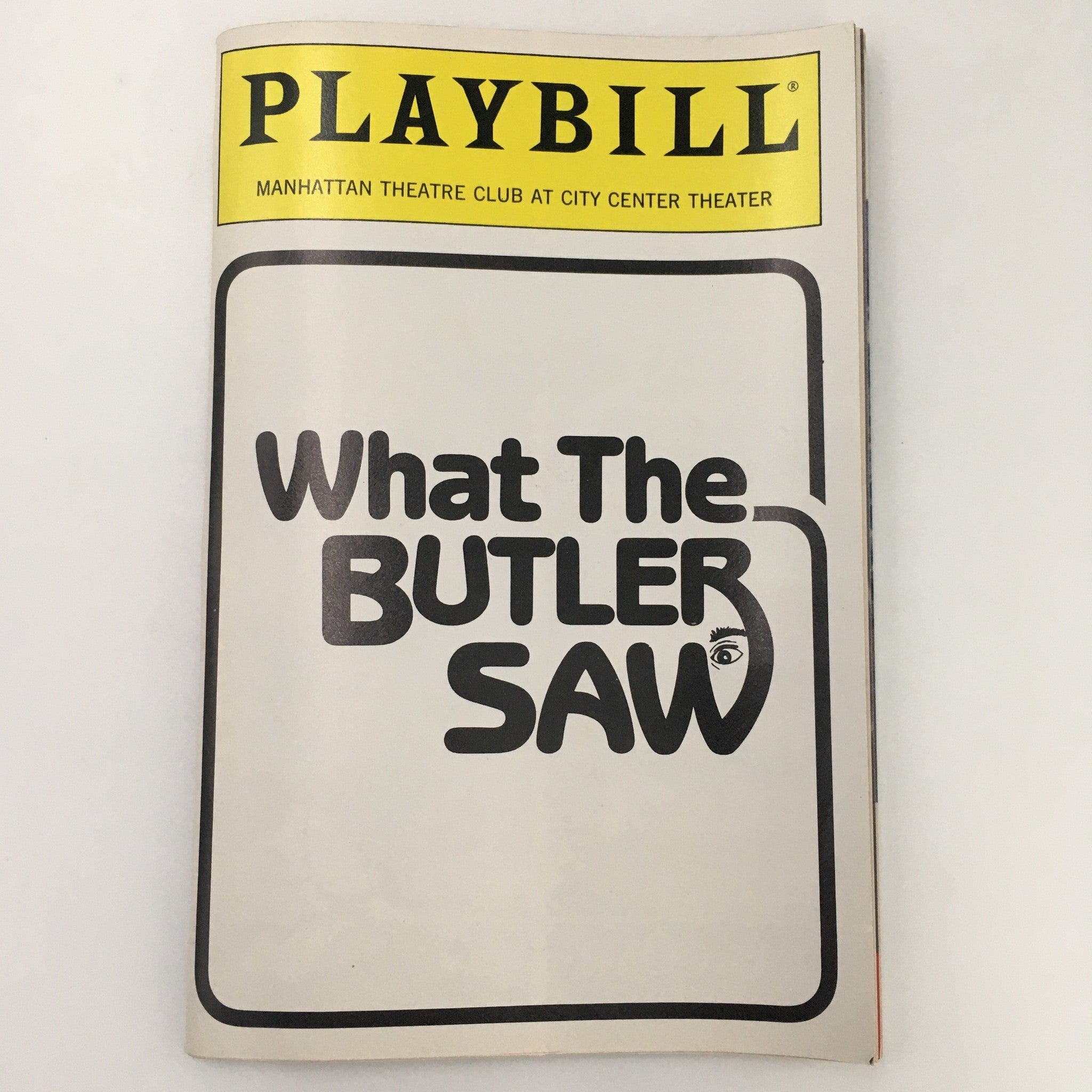 1989 Playbill Manhattan Theatre Club 'What The Butler Saw' Charles Keating