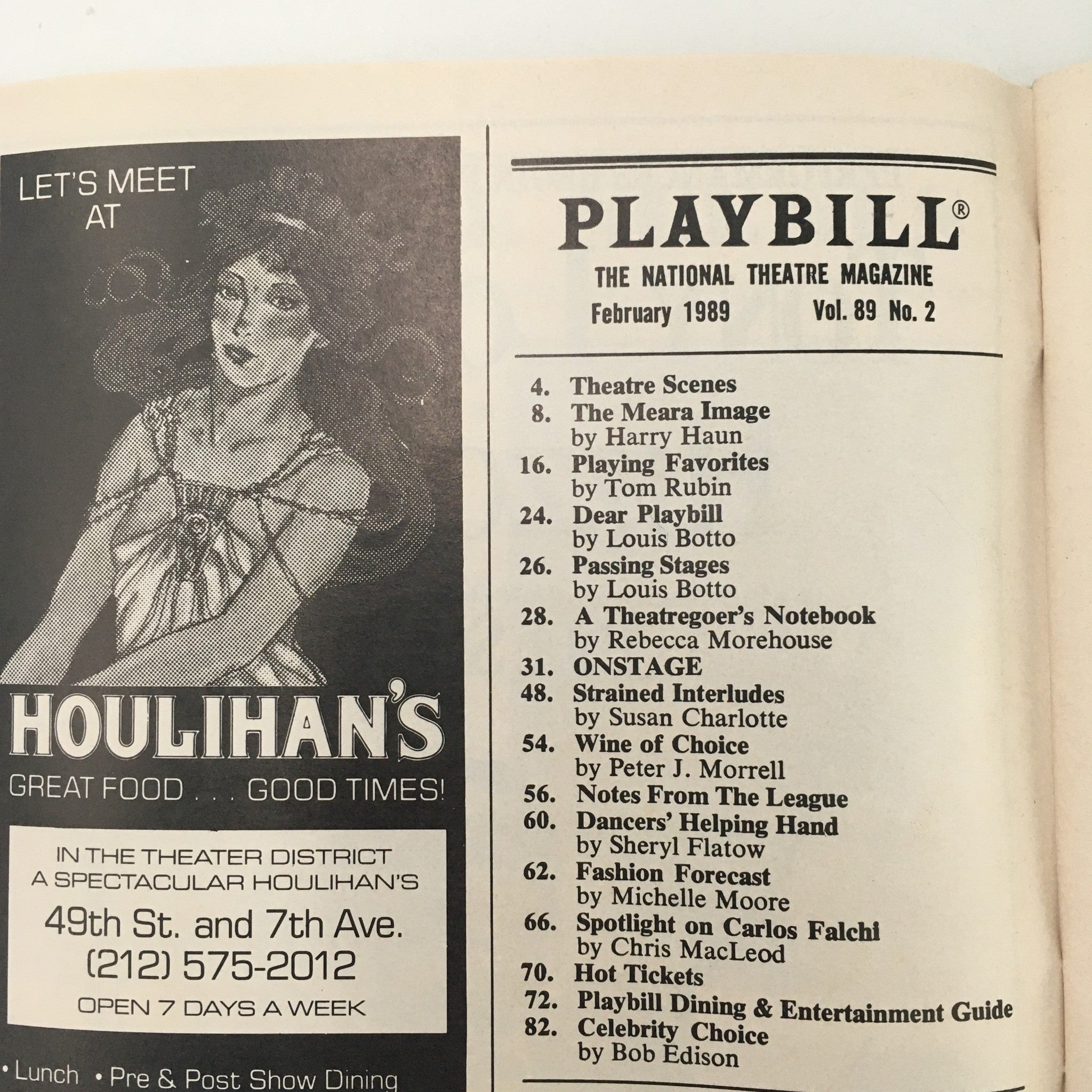 1989 Playbill Manhattan Theatre Club 'What The Butler Saw' Charles Keating