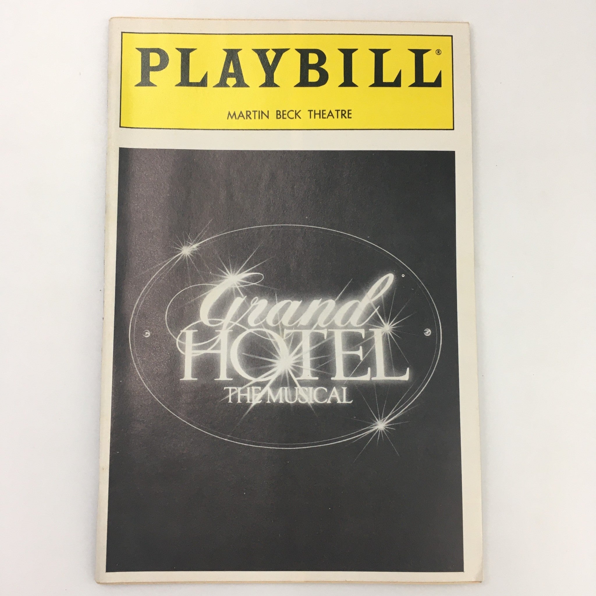 1991 Playbill Martin Beck Theatre 'Grand Hotel The Musical' Mary Lea Johnson