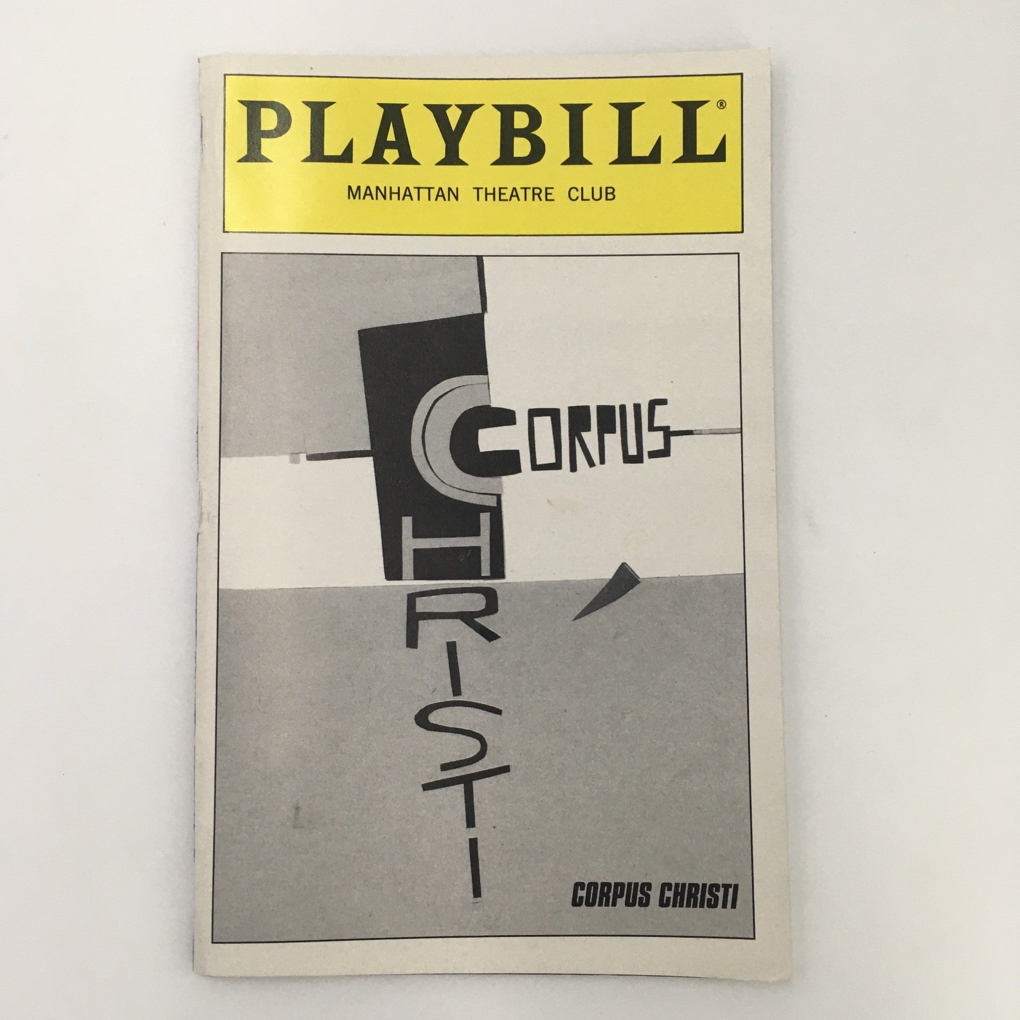 1998 Playbill Manhattan Theatre Club 'Corpus Christi' Sean Dugan, Michael Hall