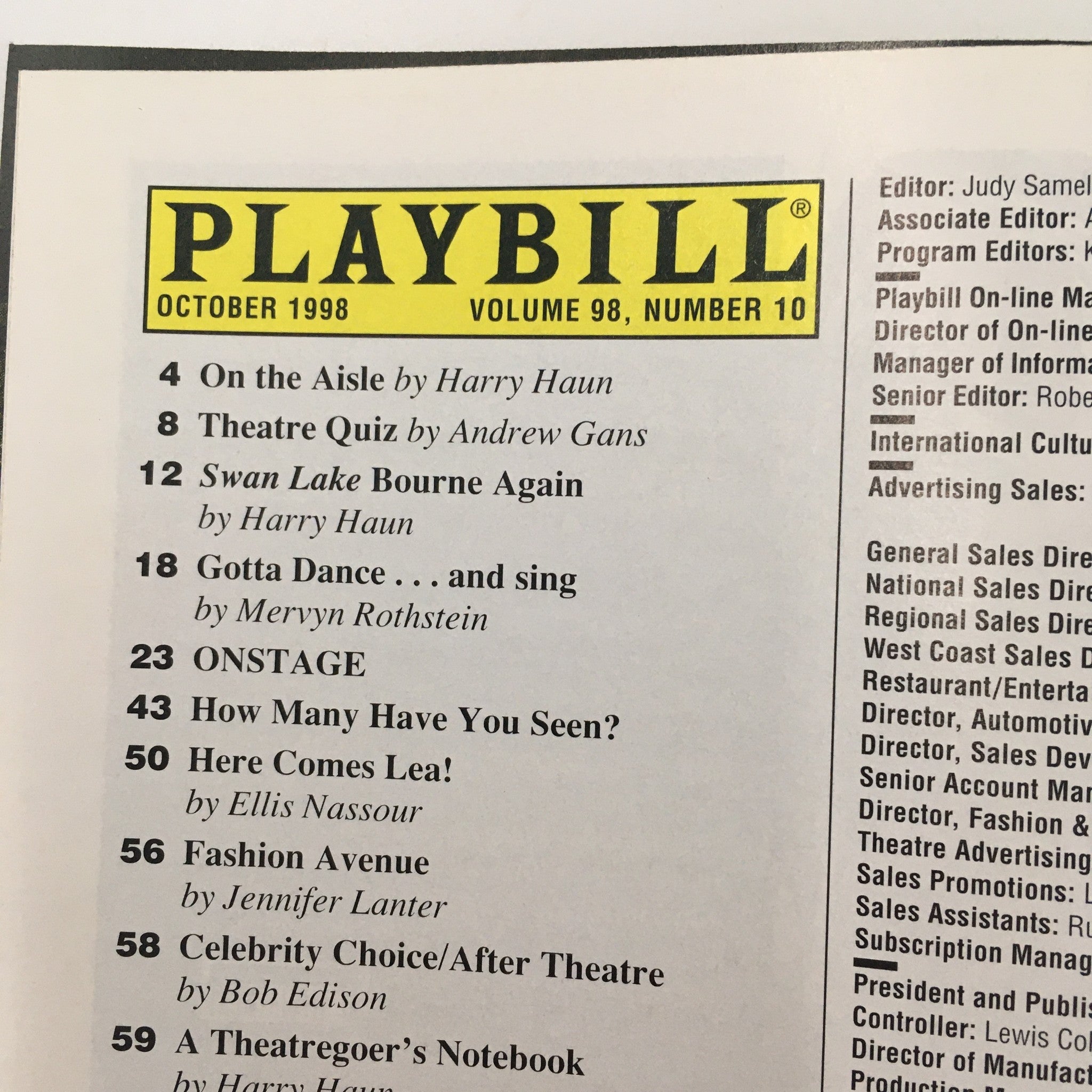 1998 Playbill Manhattan Theatre Club 'Corpus Christi' Sean Dugan, Michael Hall