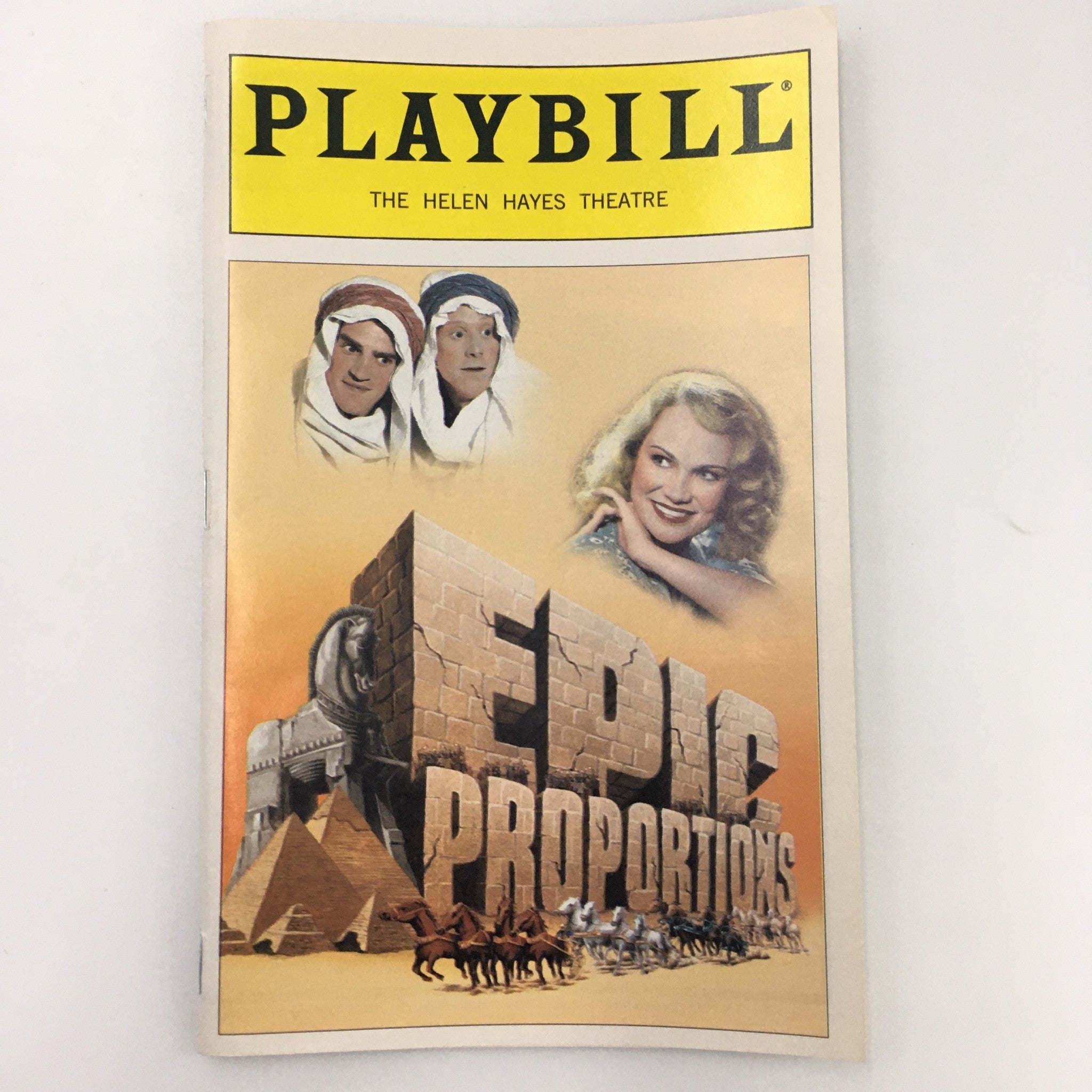 1999 Playbill The Helen Hayes Theatre 'Epic Proportions' Larry Coen, David Crane