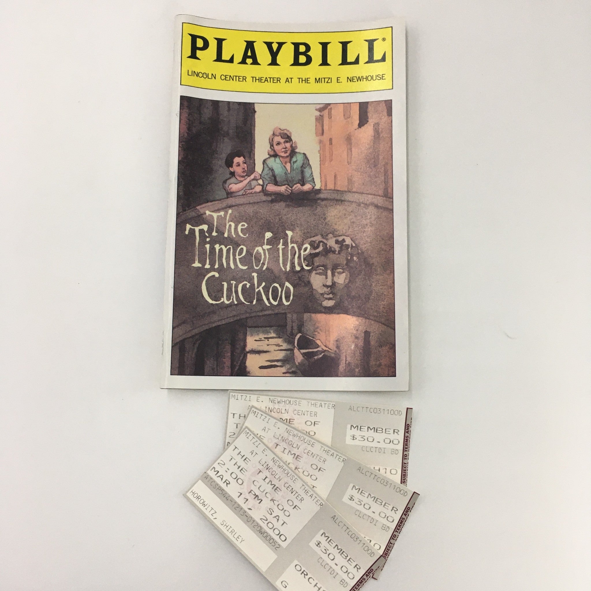 2000 Lincoln Center Theater 'The Time of the Cuckoo' Tom Aldredge, Cigdem Onat