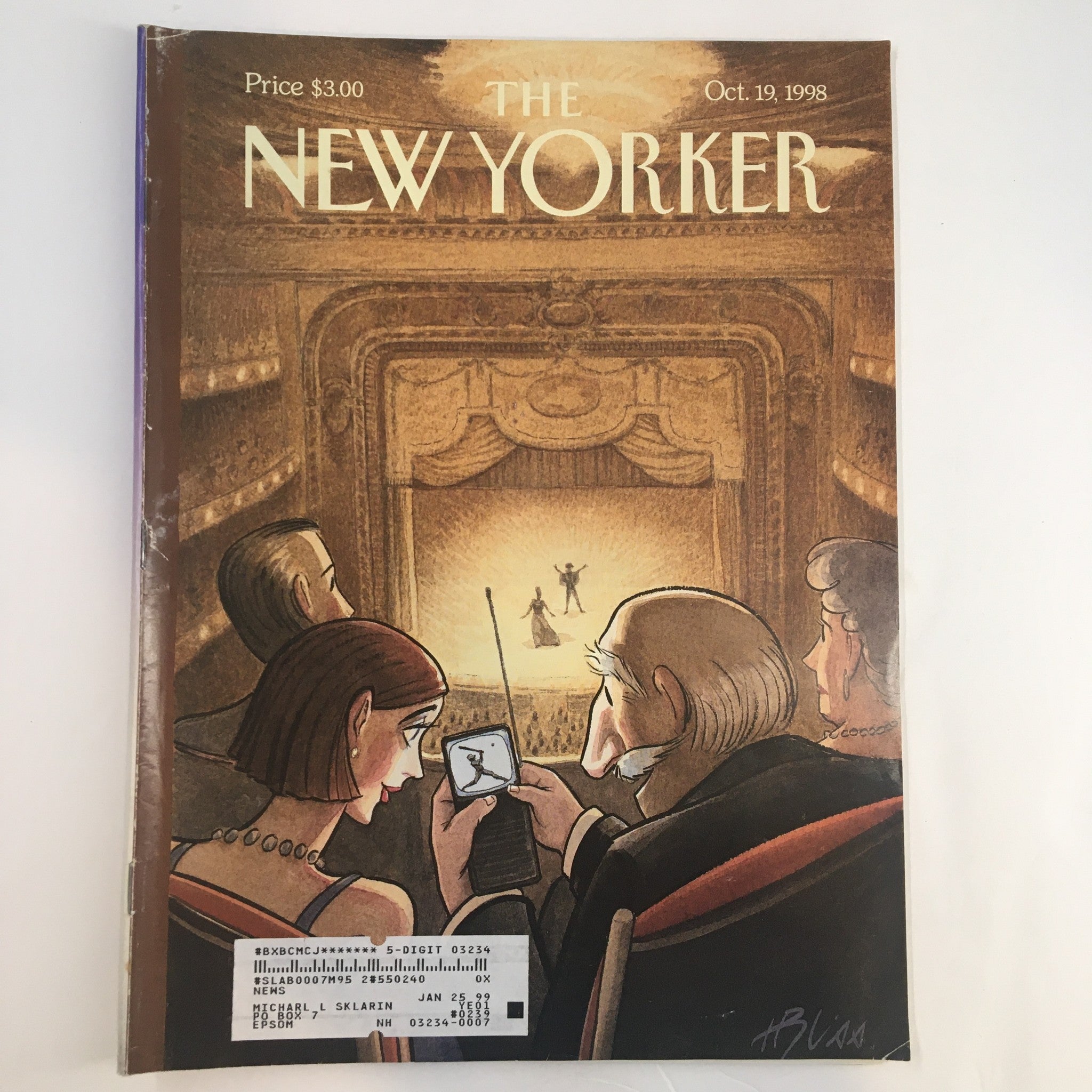 The New Yorker Full Magazine October 19 1998 Doubleheader by Harry Bliss