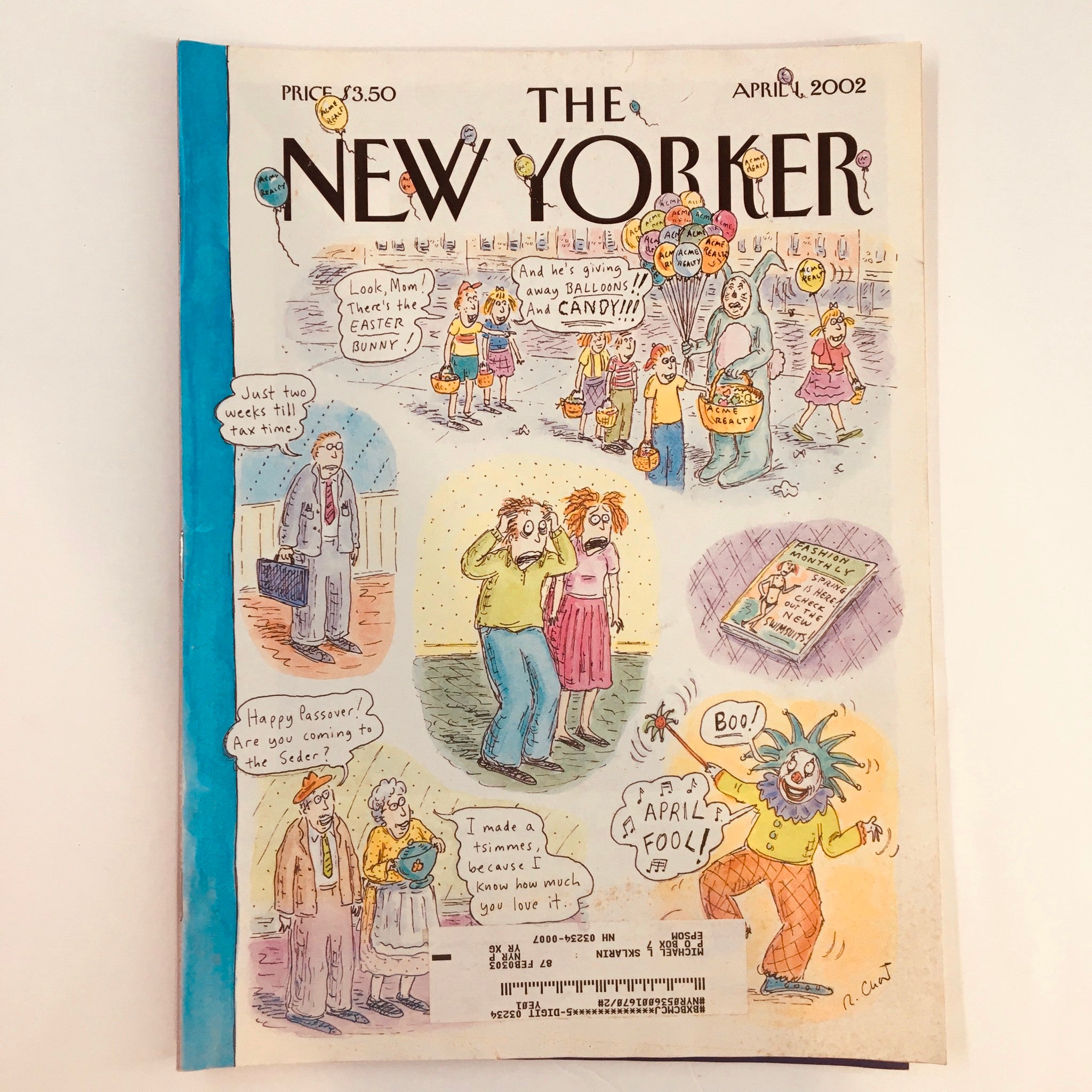 The New Yorker Full Magazine April 1 2002 Spring is Here by Roz Chast