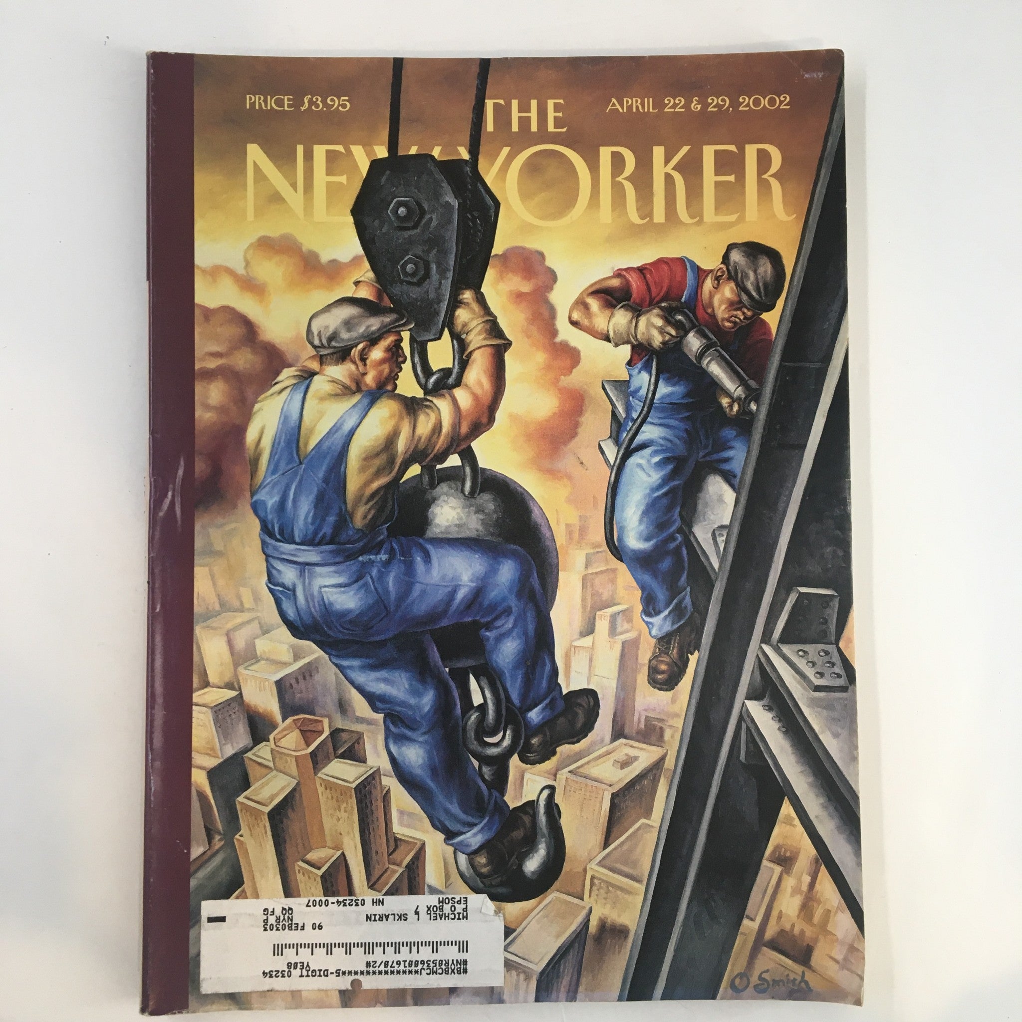 The New Yorker Full Magazine April 22 2002 Two-State by Owen Smith