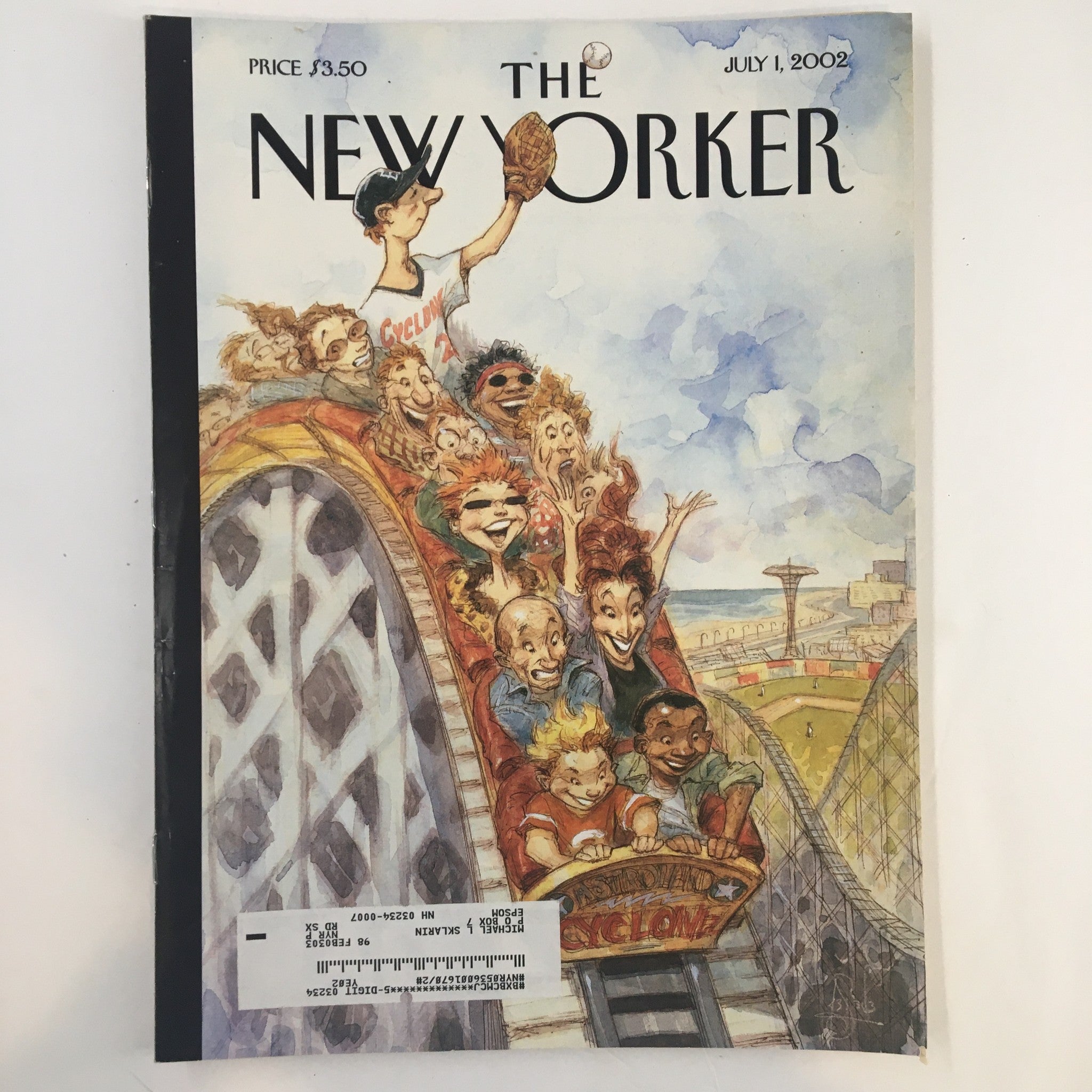 The New Yorker Full Magazine July 1 2002 Fair Ball by Peter de Seve