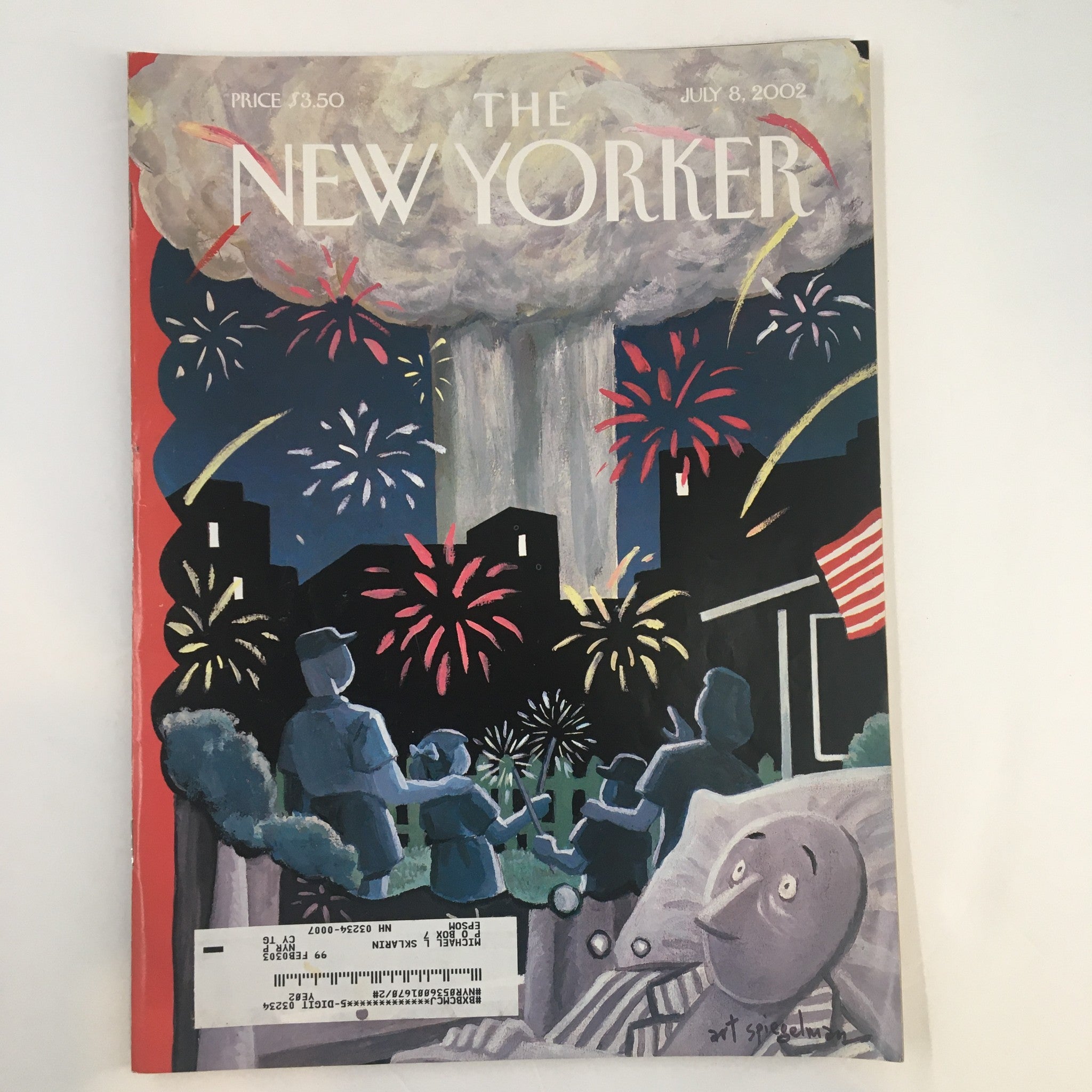 The New Yorker Full Magazine July 8 2002 Fears of July 2002 by Art Spiegelman