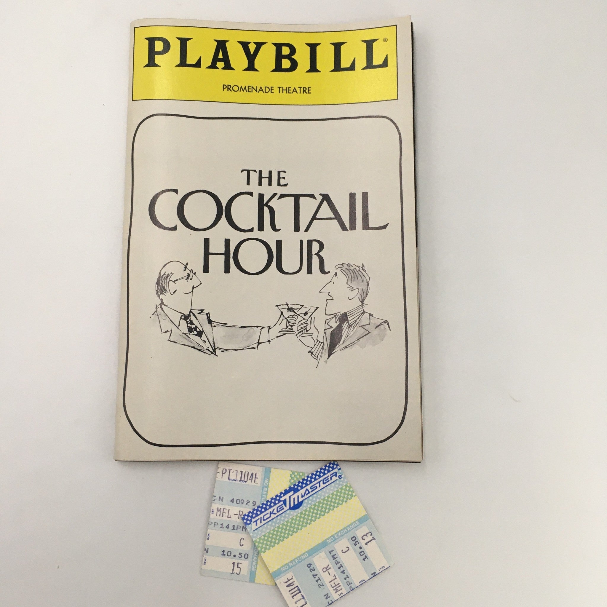 1988 Playbill Promenade Theatre 'The Cocktail Hour' Comedy by A.R. Gurney