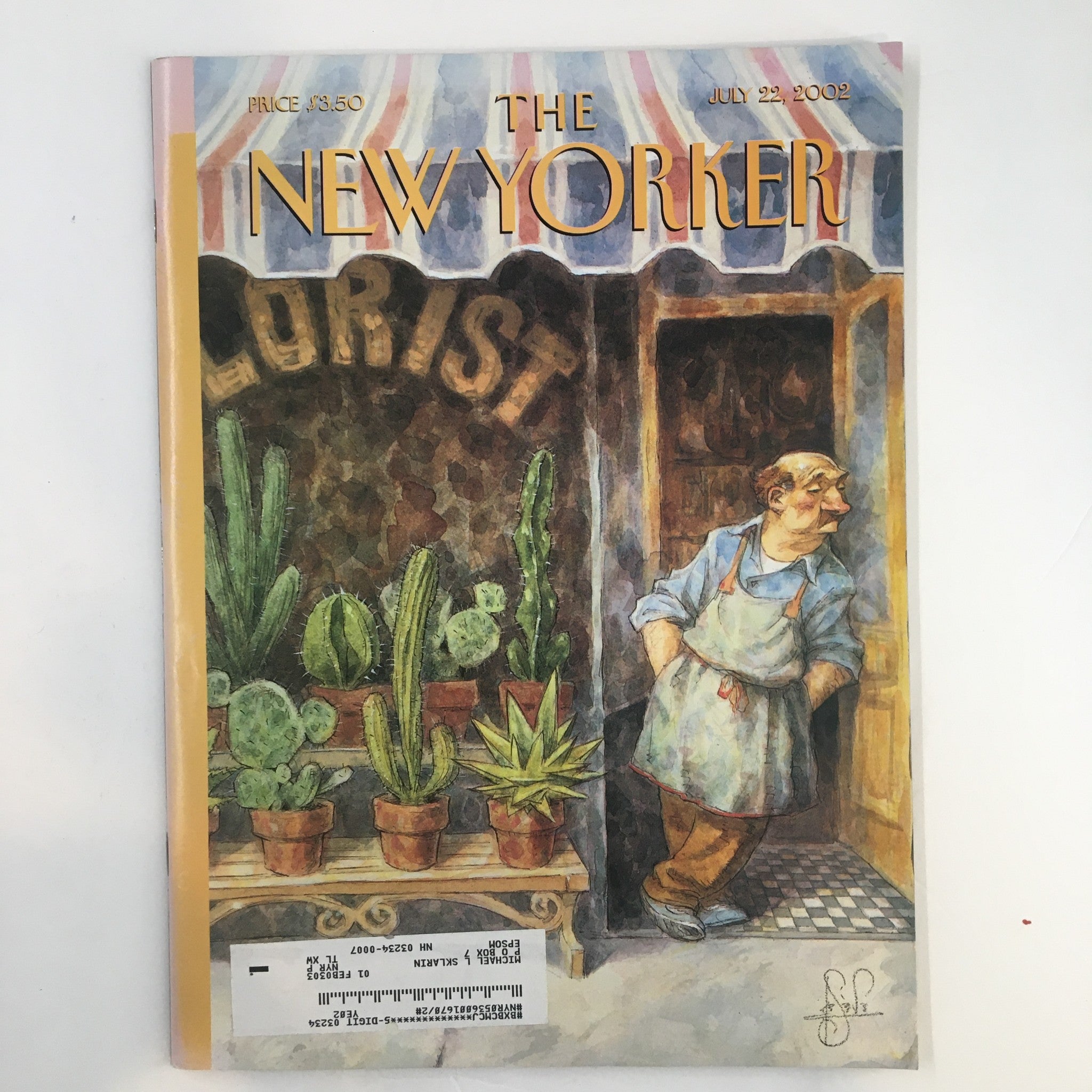 The New Yorker Full Magazine July 22 2002 Prickly Heat by Peter de Seve