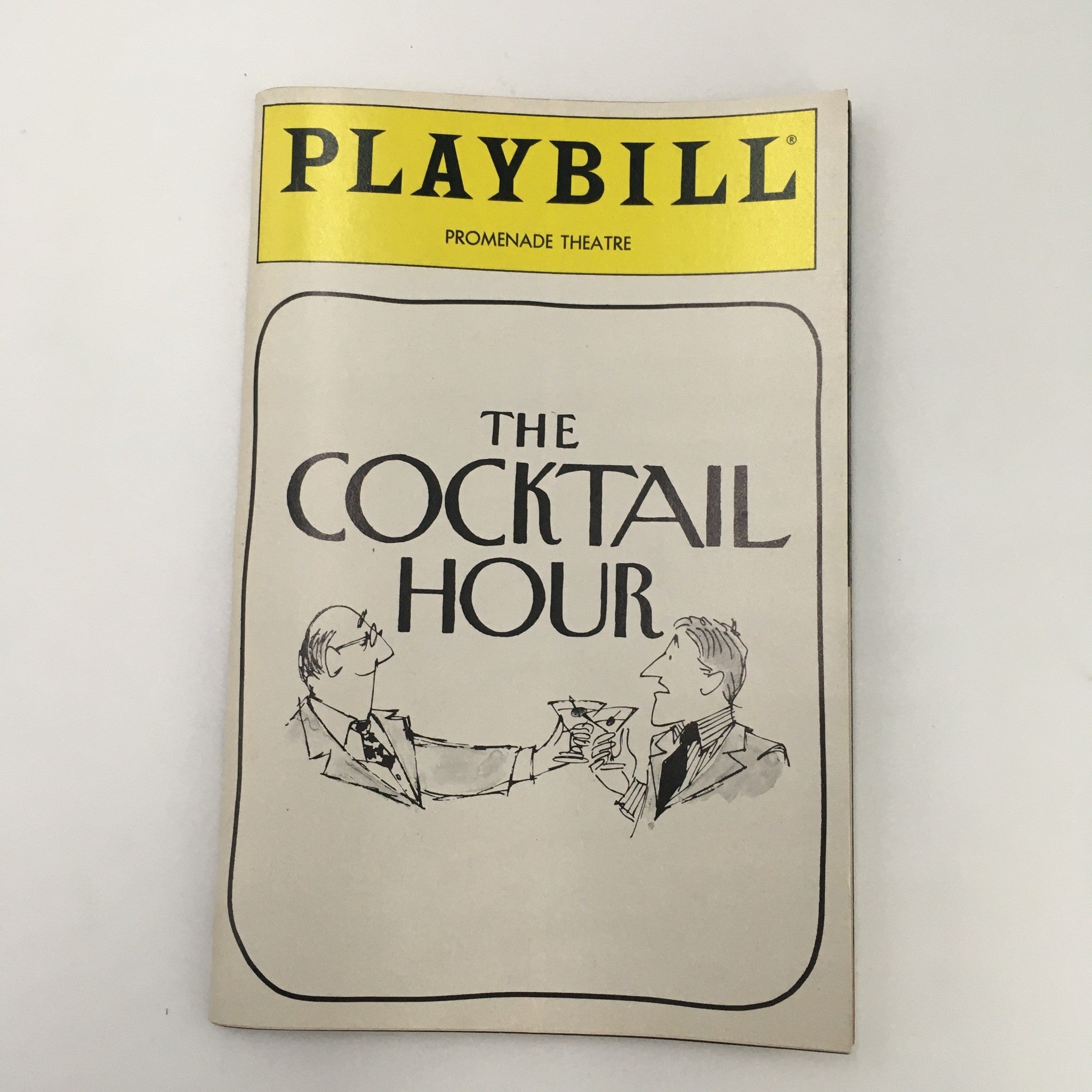 1988 Playbill Promenade Theatre 'The Cocktail Hour' Comedy by A.R. Gurney