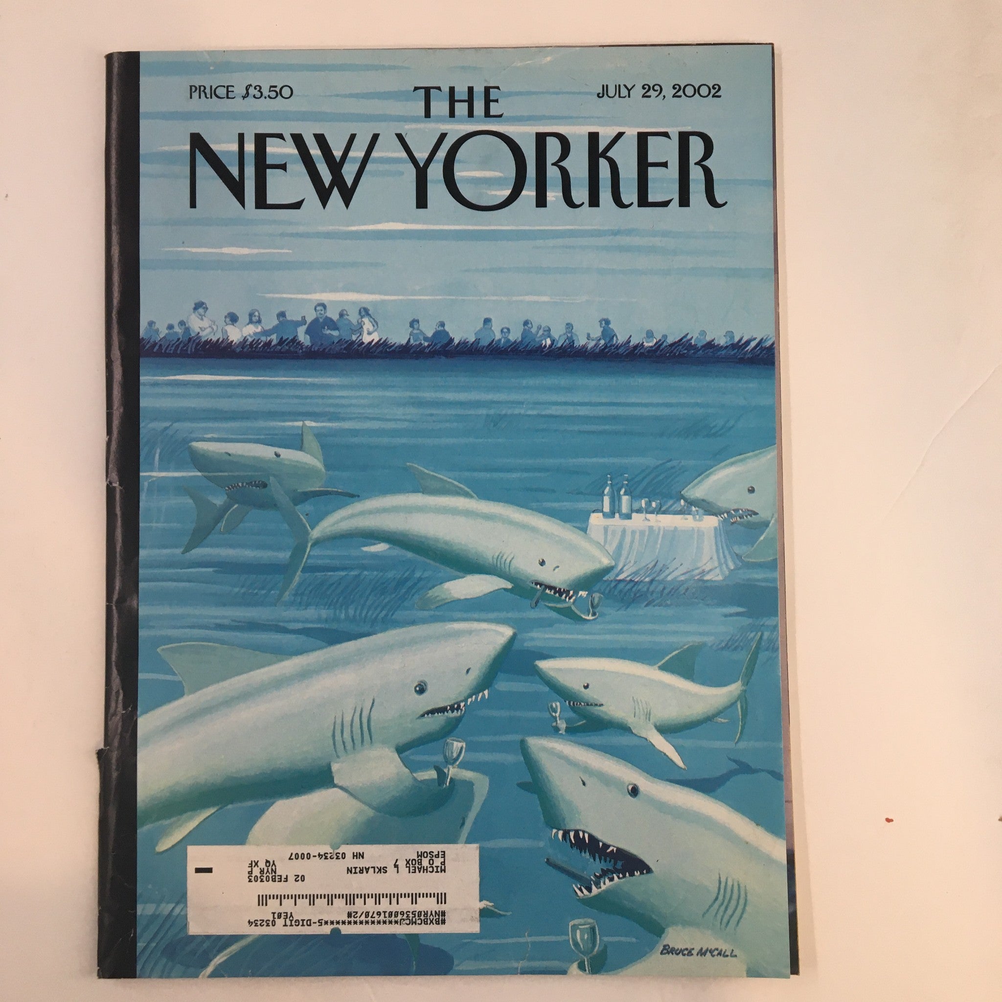 The New Yorker Full Magazine July 29 2002 Drinks Before Dinner by Bruce McCall