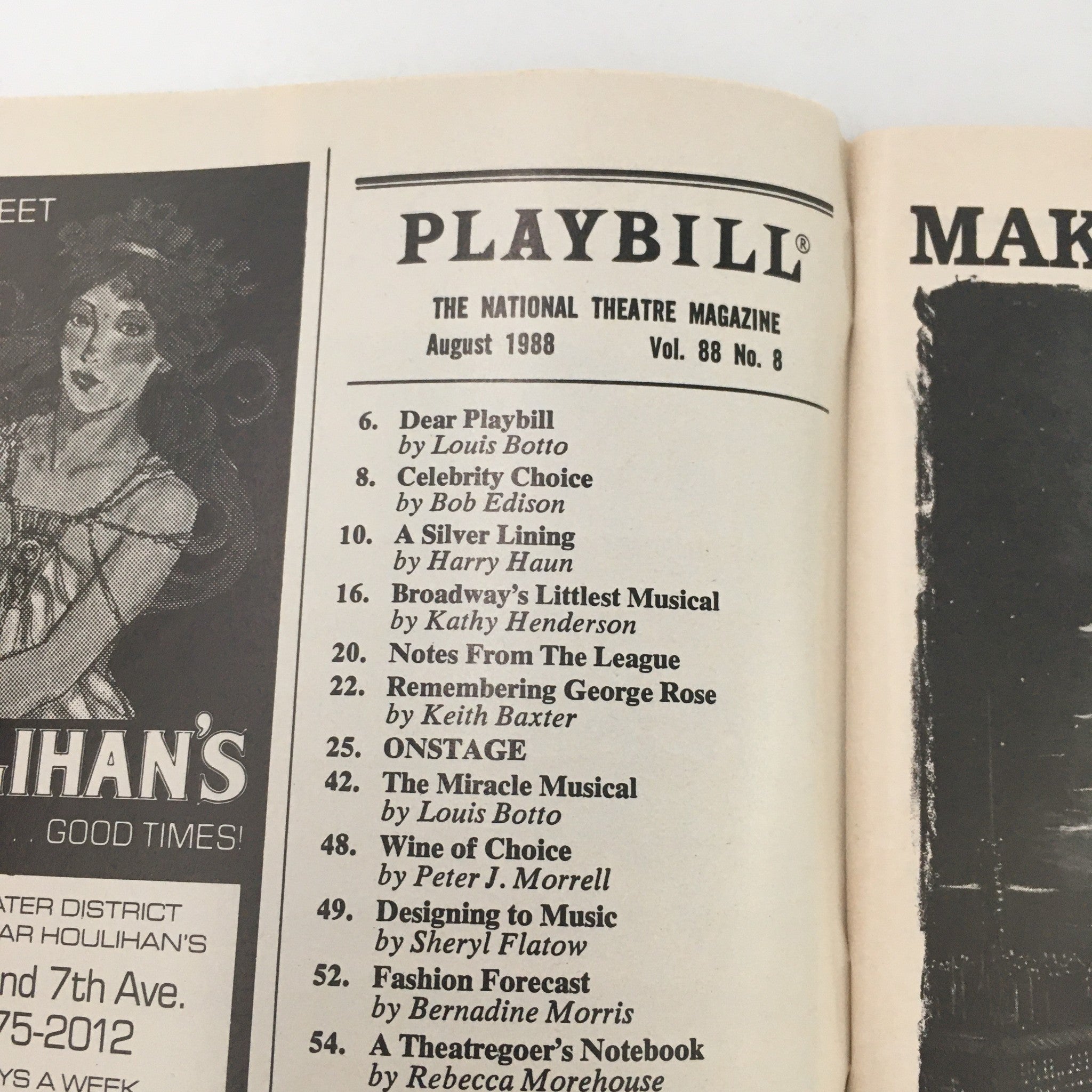 1988 Playbill Circle in the Square Theatre ‘Oil City Symphony’ by Mike Craver