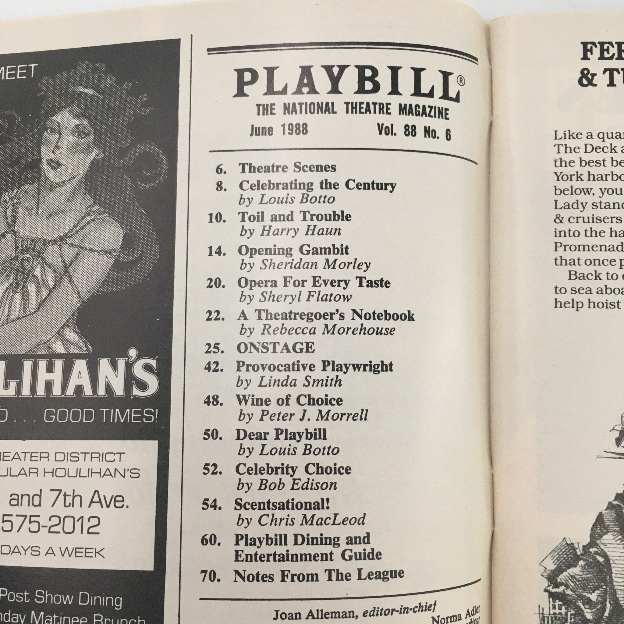 1988 Playbill Playwrights Horizons ‘Right Behind the Flag’ by Kevin Heelan