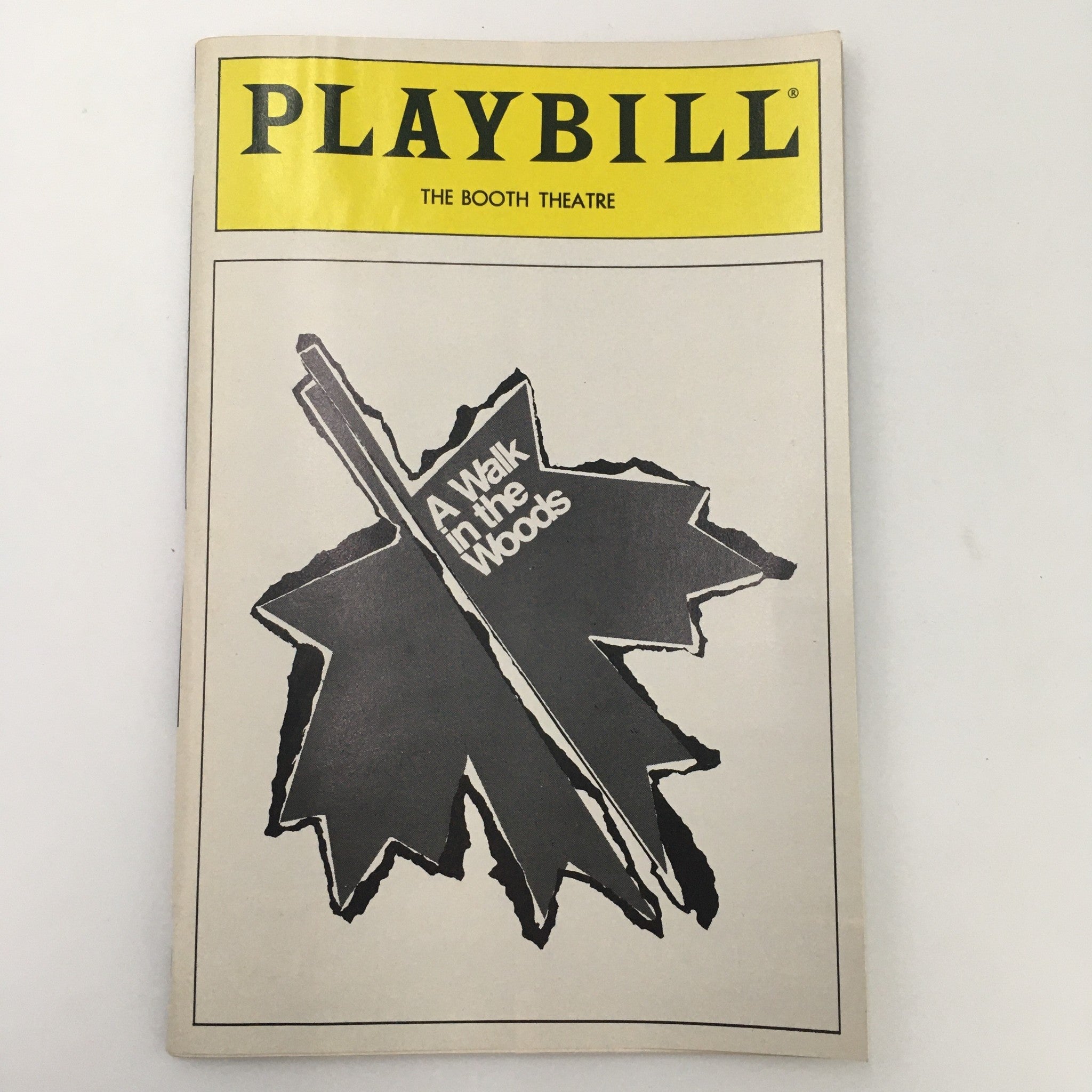 1988 Playbill Booth Theatre ‘A Walk in the Woods’ by Lee Blessing