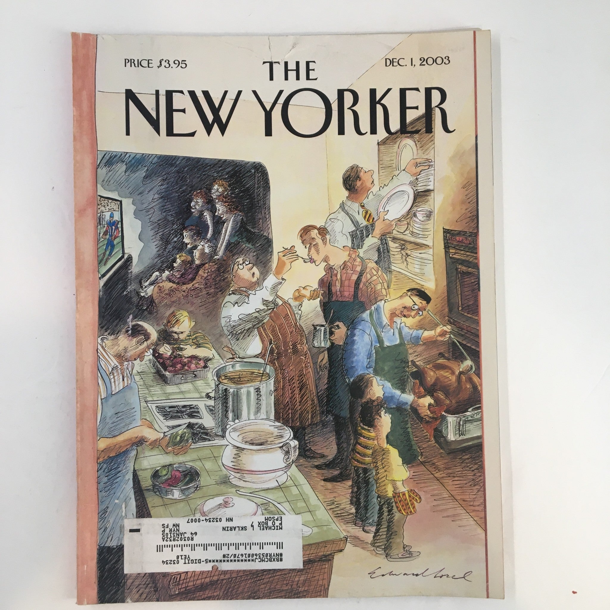 The New Yorker Full Magazine December 1 2003 Reverse Play by Edward Sorel