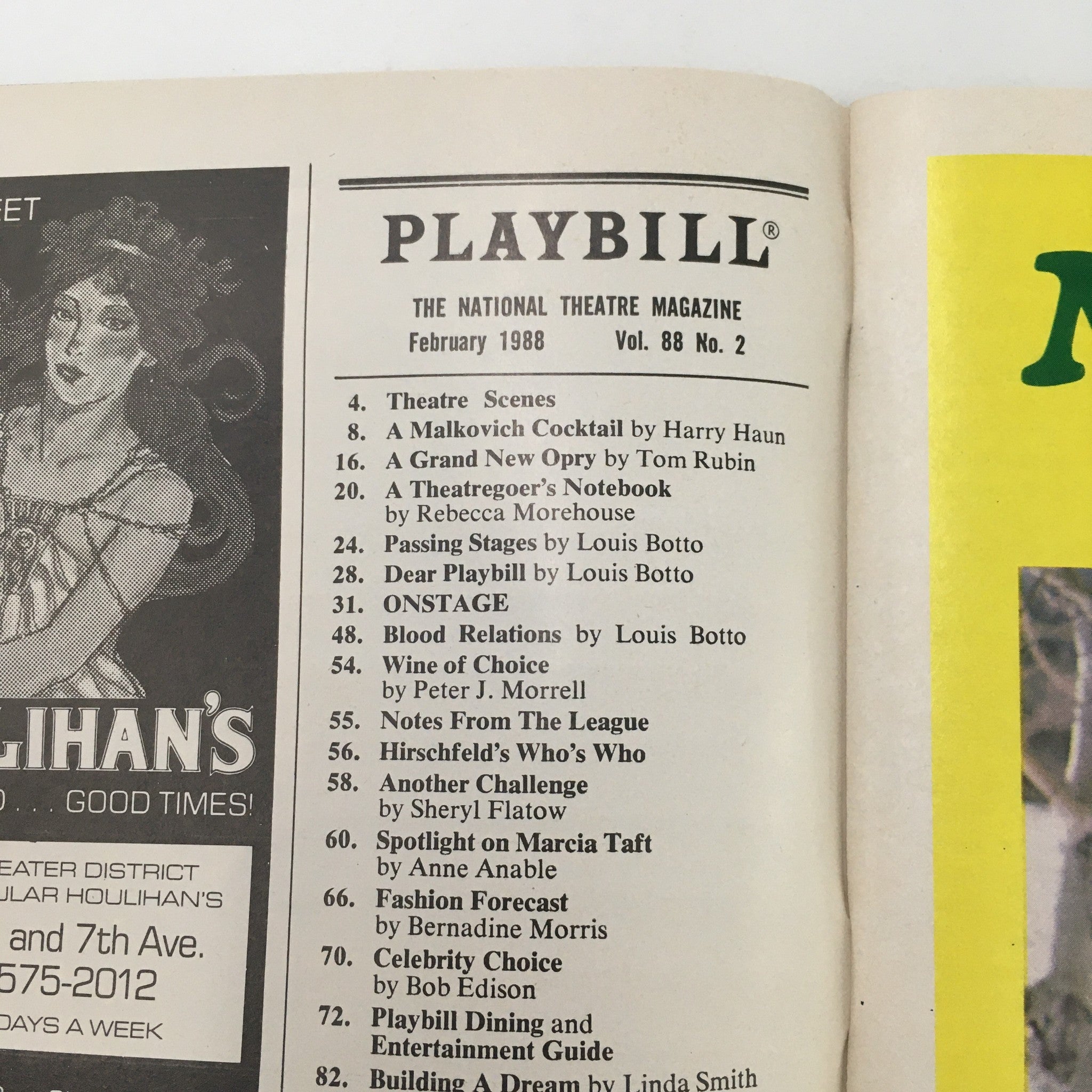 1988 Playbill Lincoln Theatre Mitzi E. Newhouse ‘Boys’ Life’ by Howard Korder