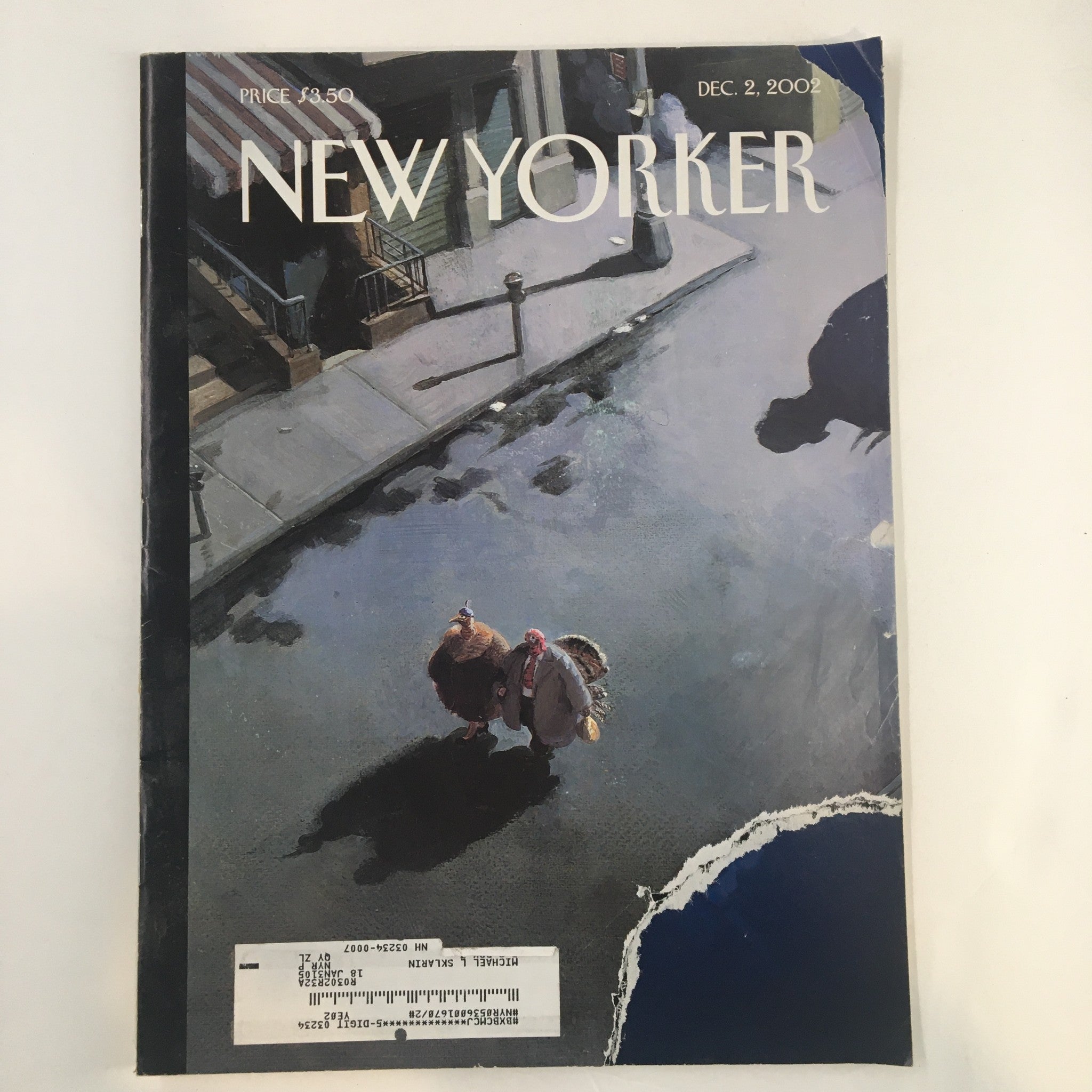 The New Yorker Full Magazine December 2 2002 Last-Minute Errand by Michael Sowa