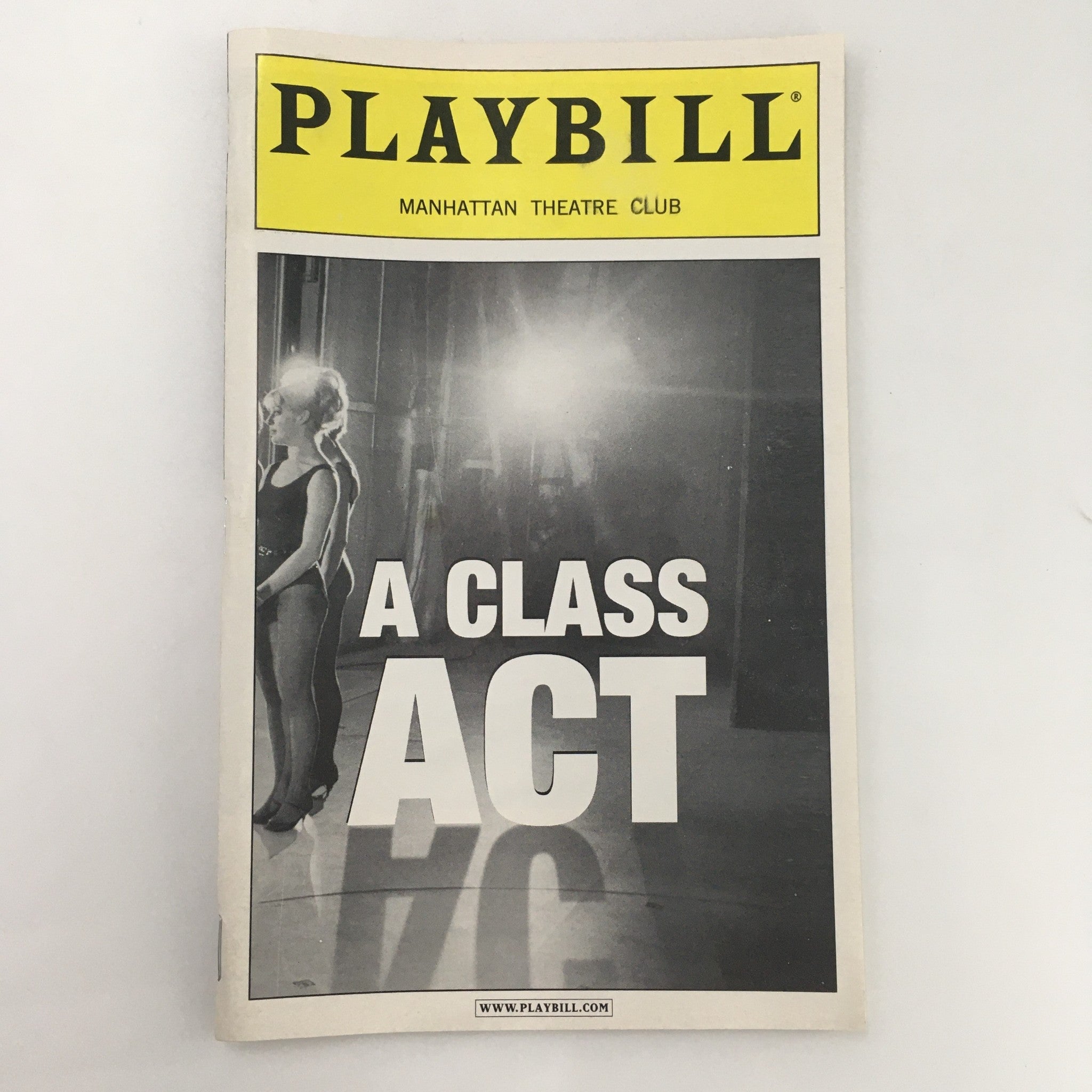 2000 Playbill Manhattan Theatre Club 'A Class Act' Music Lyrics by Edward Kleban