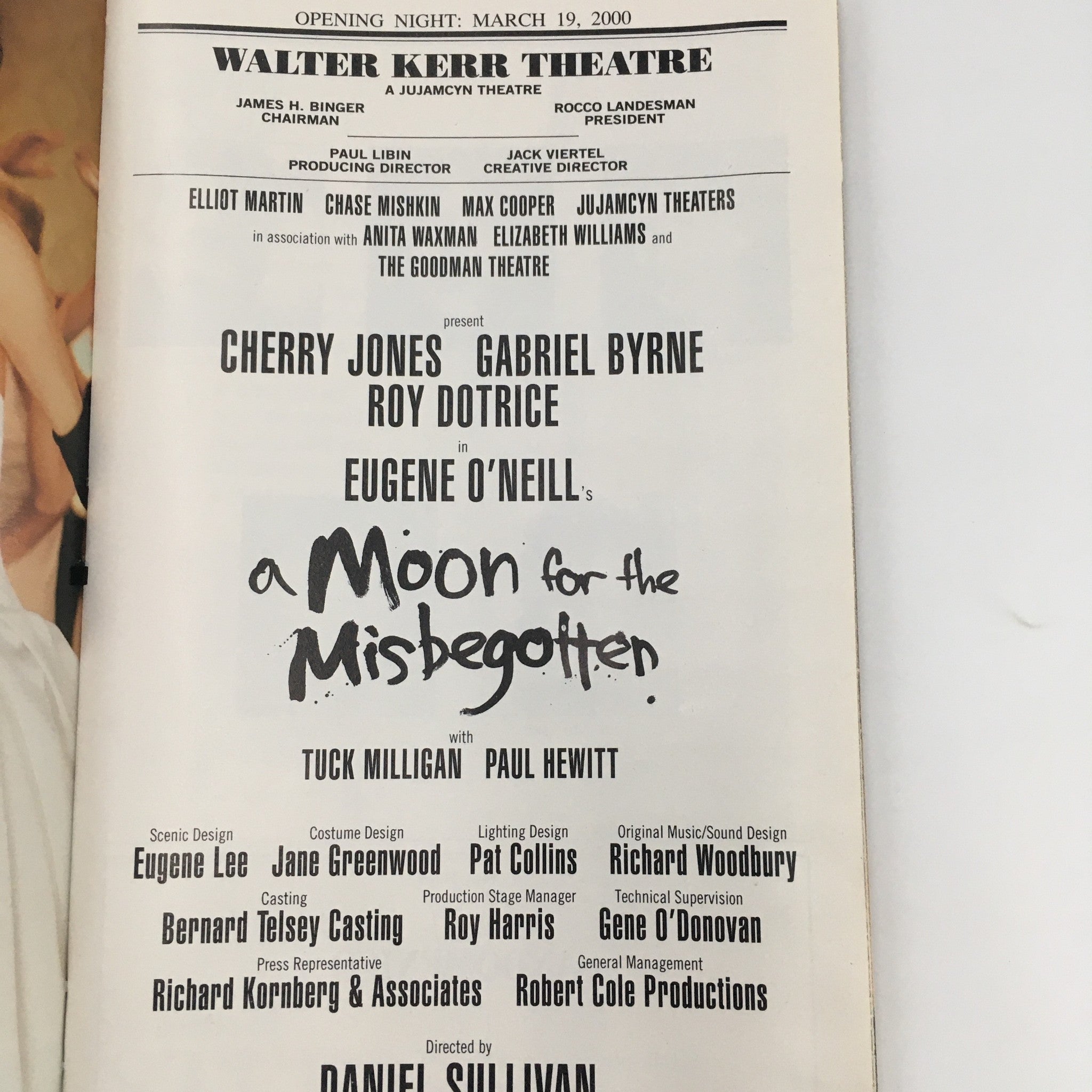 2000 Playbill Walter Kerr Theatre ‘A Moon For The Misbegotten’ Paul Hewitt