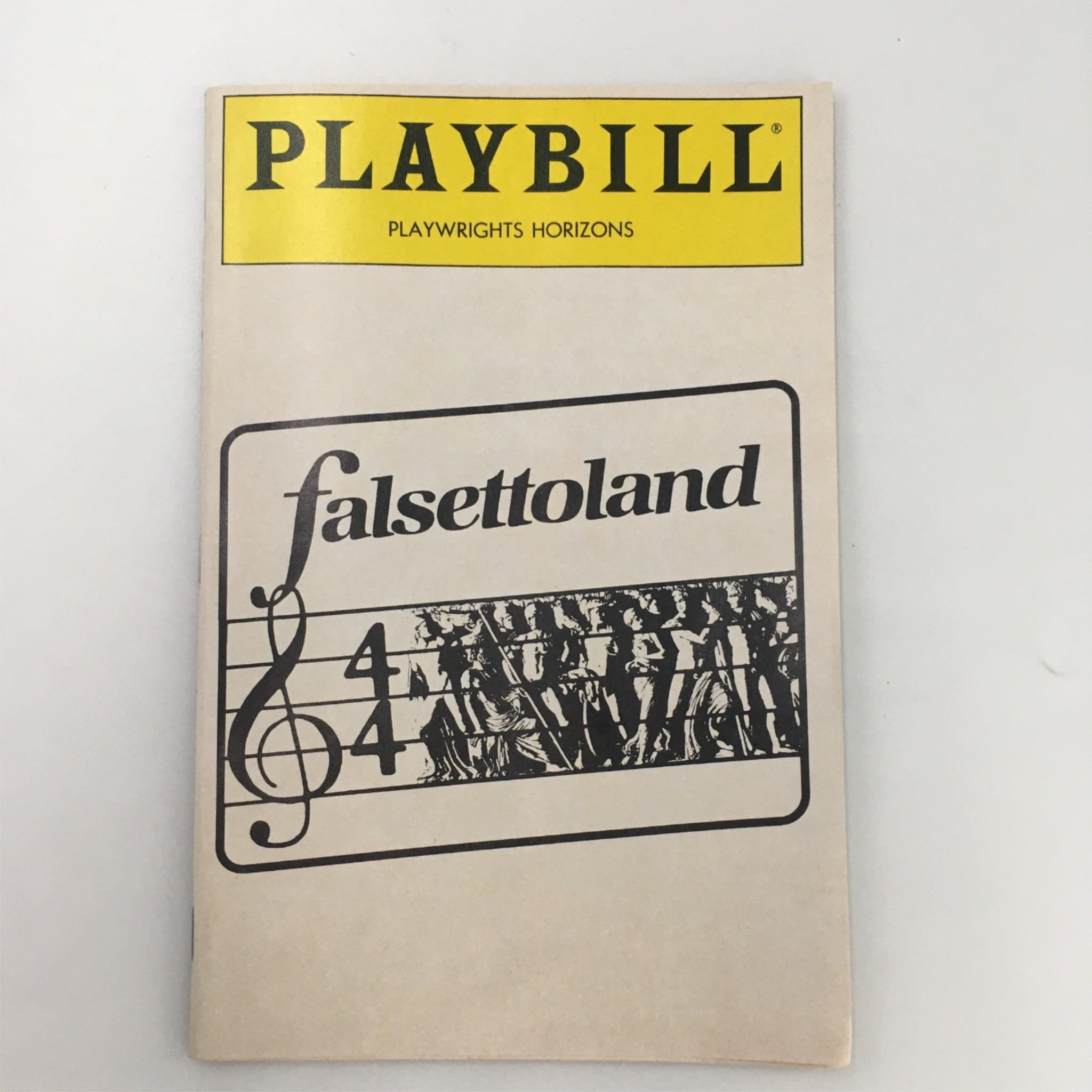 1990 Playbill Playwrights Horizons ‘Falsettoland’ Directed by James Lapine