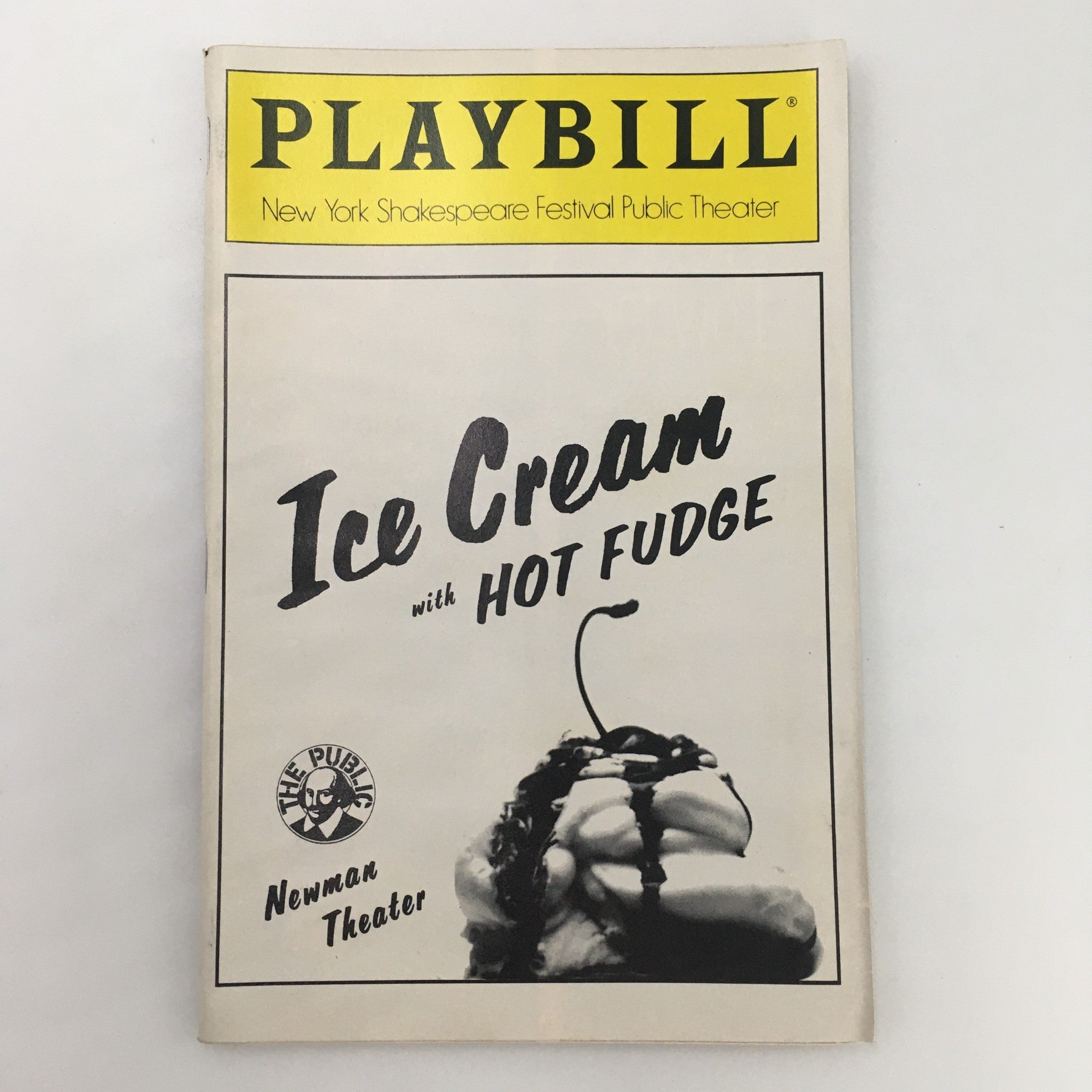 1990 Playbill Newman Theater ‘Ice Cream with Hot Fudge’ by Caryl Churchill