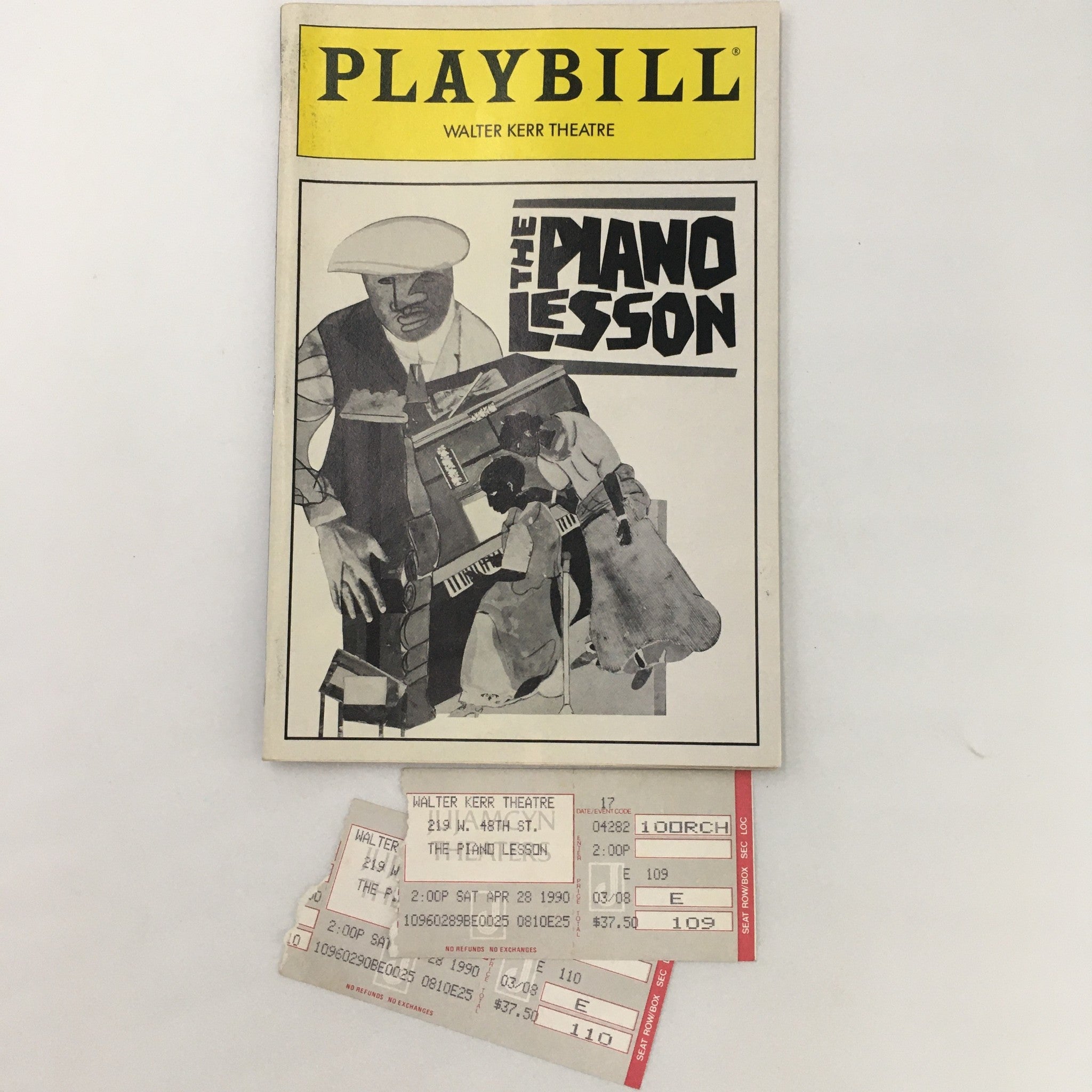 1990 Playbill Walter Kerr Theatre ‘The Piano Lesson’ by August Wilson