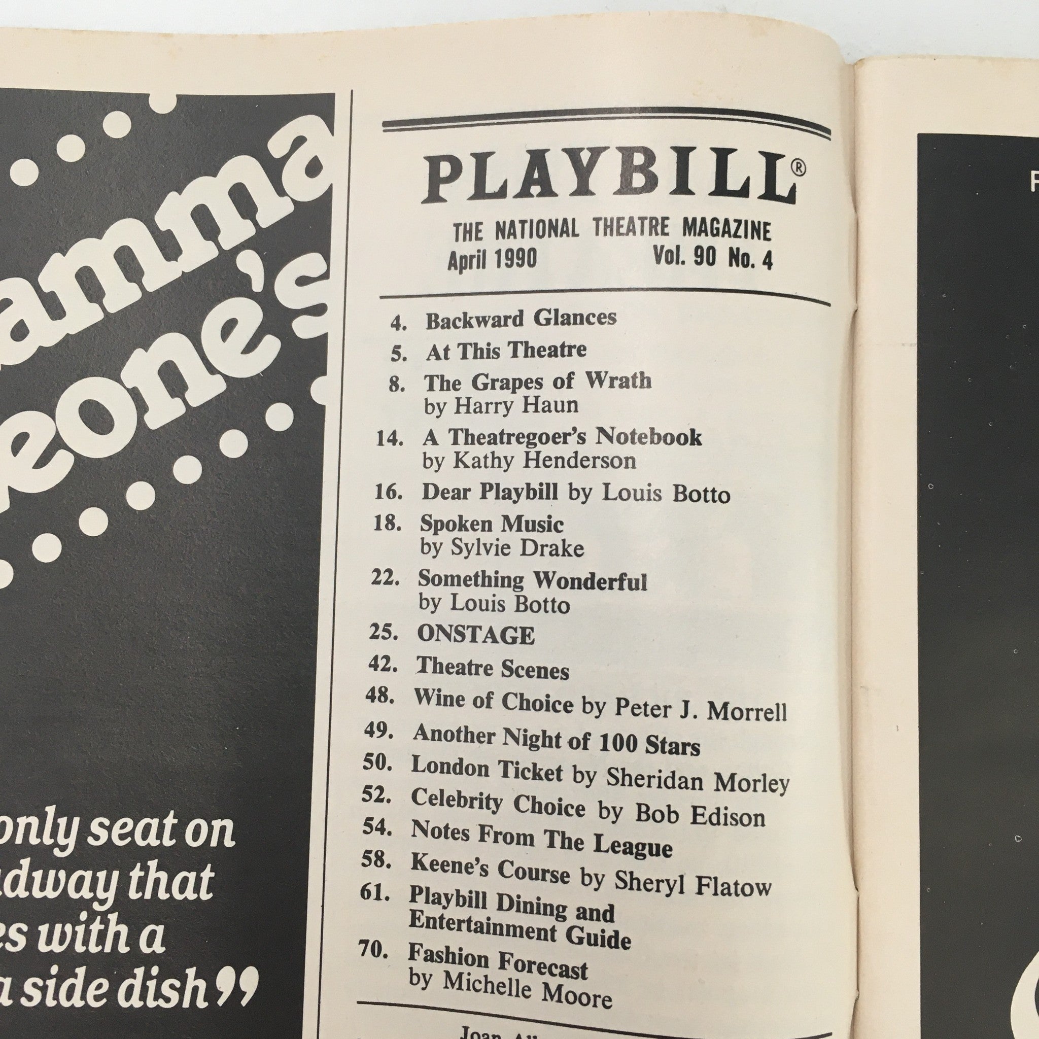 1990 Playbill Richard Rodgers Theatre ‘Accomplice’ by Rupert Holmes