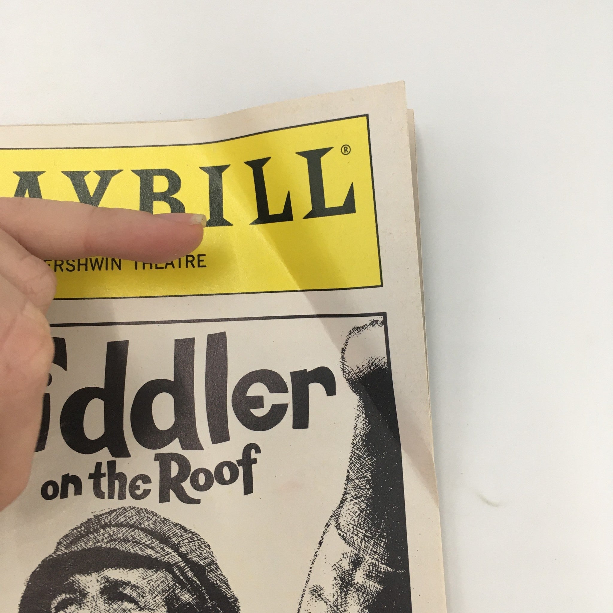 1991 Playbill Gershwin Theatre ‘Fiddler on the Roof’ by Jerome Robbins