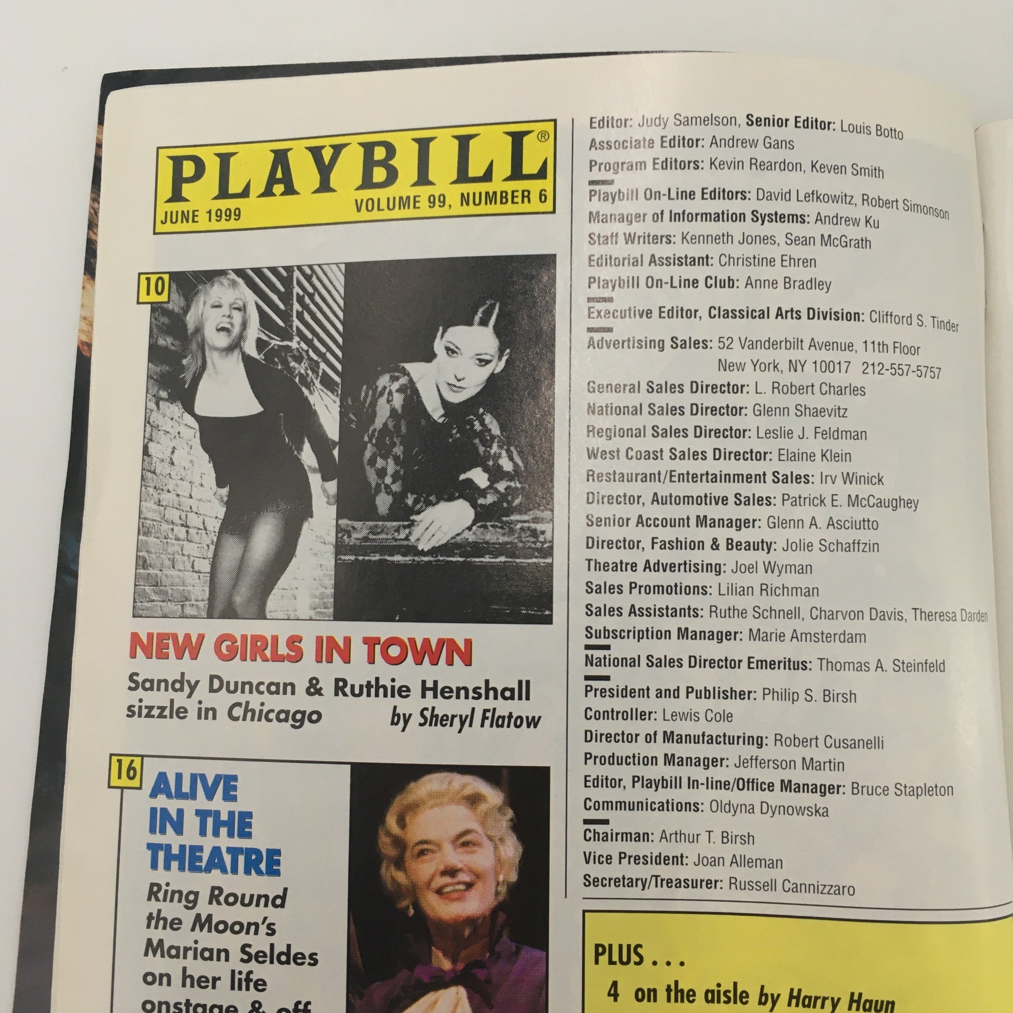 1999 Playbill Manhattan Theatre Club ‘La Terrasse’ by Jean-Claude Carriere