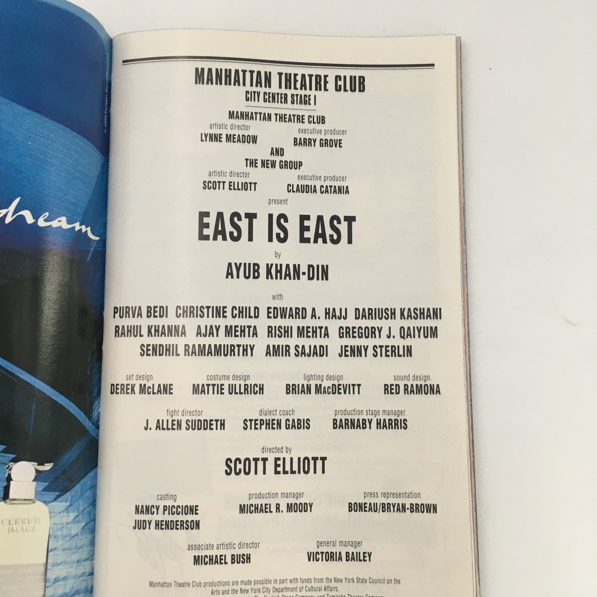 1999 Playbill Manhattan Theatre Club ‘East is East’ by Ayub Khan-Din