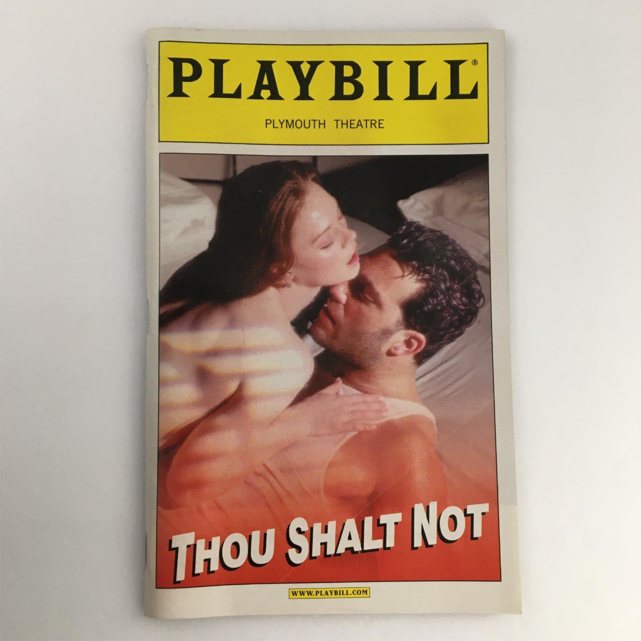 2001 Playbill Thou Shall Not by Plymouth Theater, Susan Stroman, David Thompson