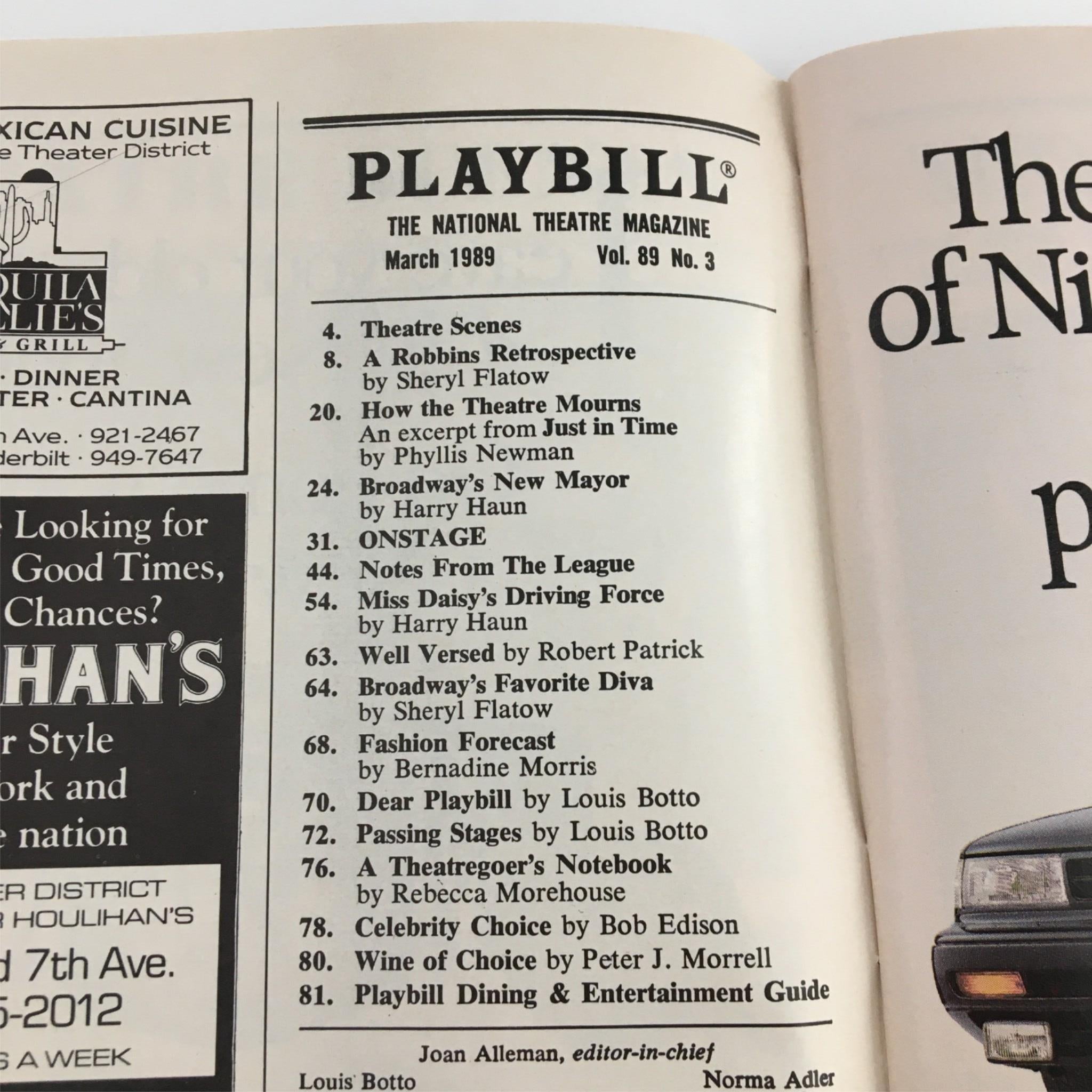 1989 Playbill Cantorial by Lamb's Theater, Ira Levin, Charles Maryan