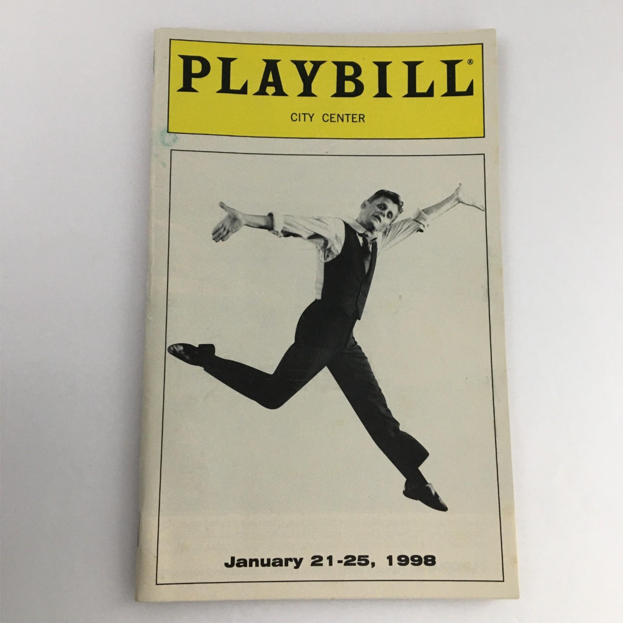 1998 Playbill An Evening of Music and Dance by City Center, Mikhail Baryshnikov