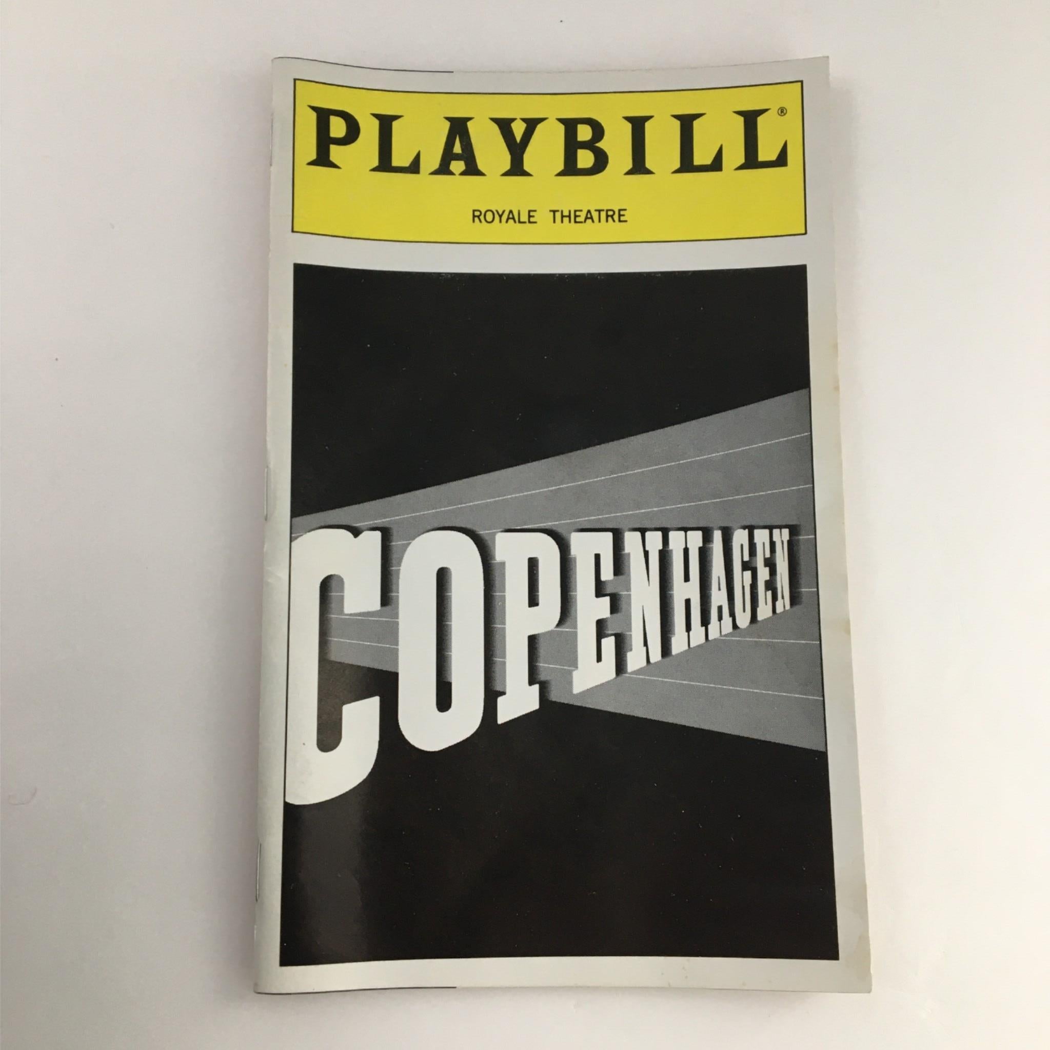 2000 Playbill Copenhagen by Royale Theatre, Michael Blakemore, Michael Frayn