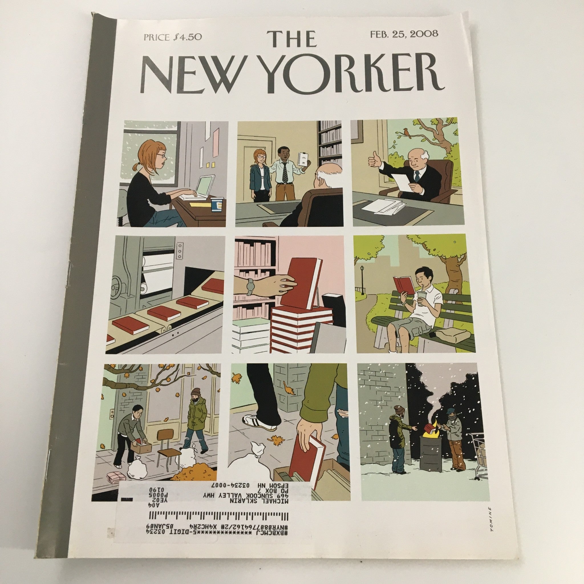 The New Yorker Full Magazine February 25 2008 Shelf Life by Adrian Tomine