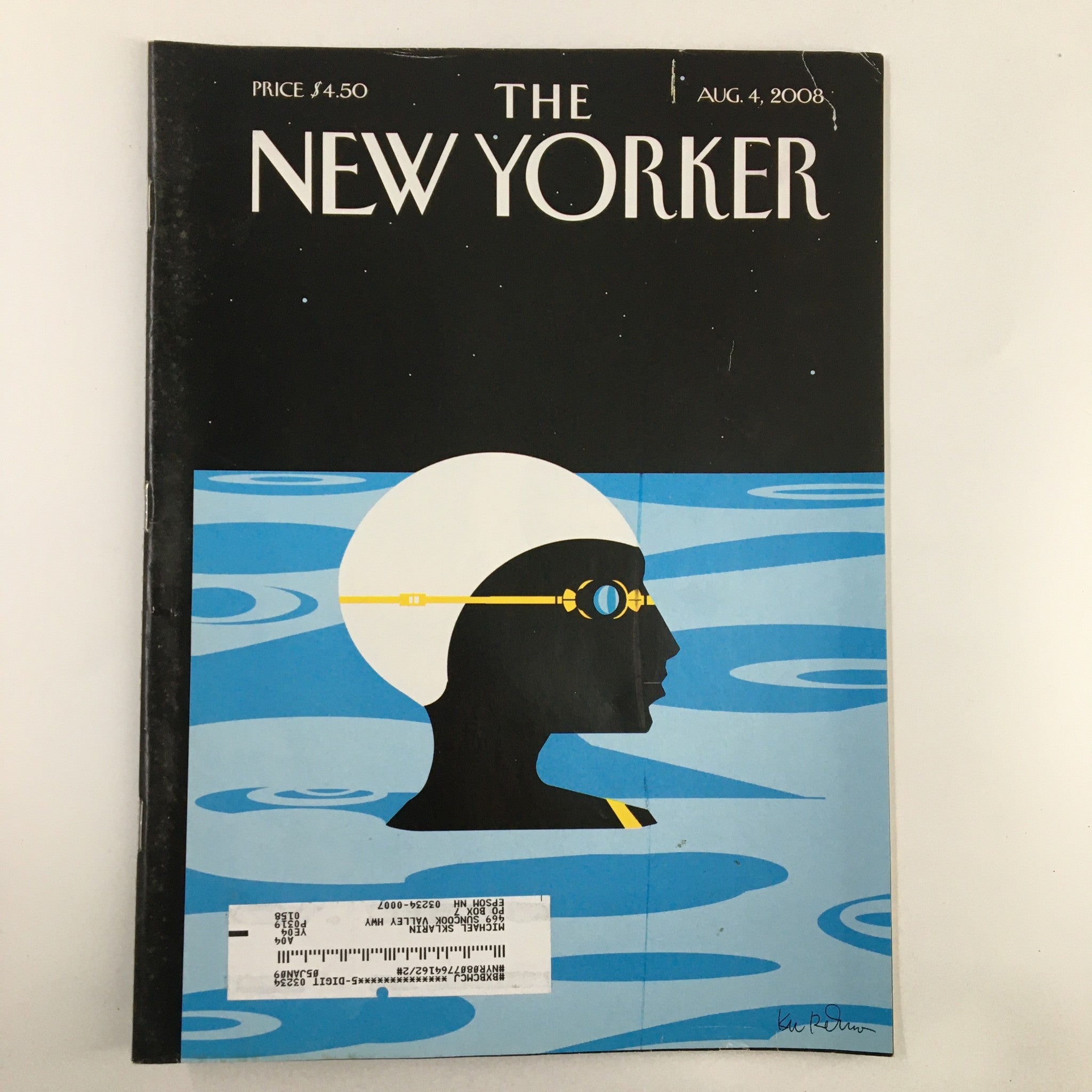 The New Yorker Full Magazine August 4 2008 Night Cap by Kim DeMarco