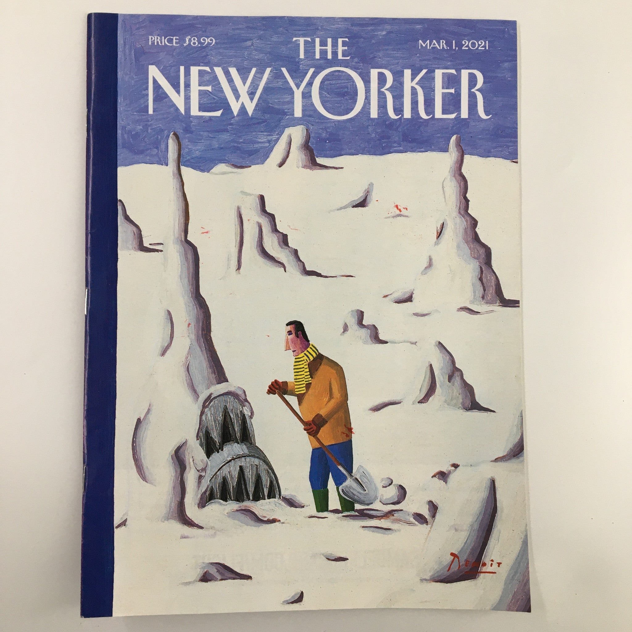 The New Yorker Full Magazine March 1 2021 Under the Weather by Benoit van Innis