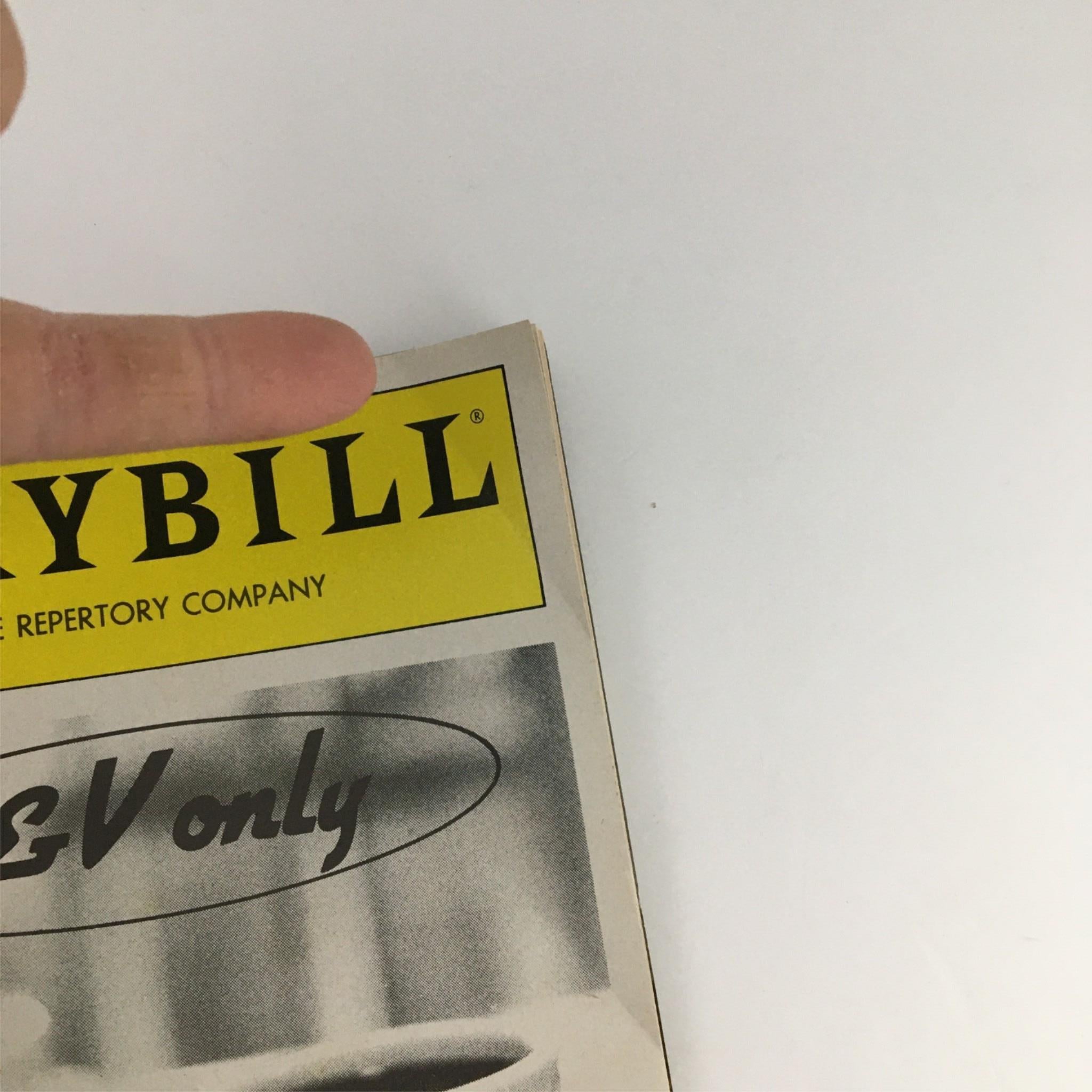 1988 Playbill V&V Only by Circle Repertory Company Jim Leonard, Marshall Mason