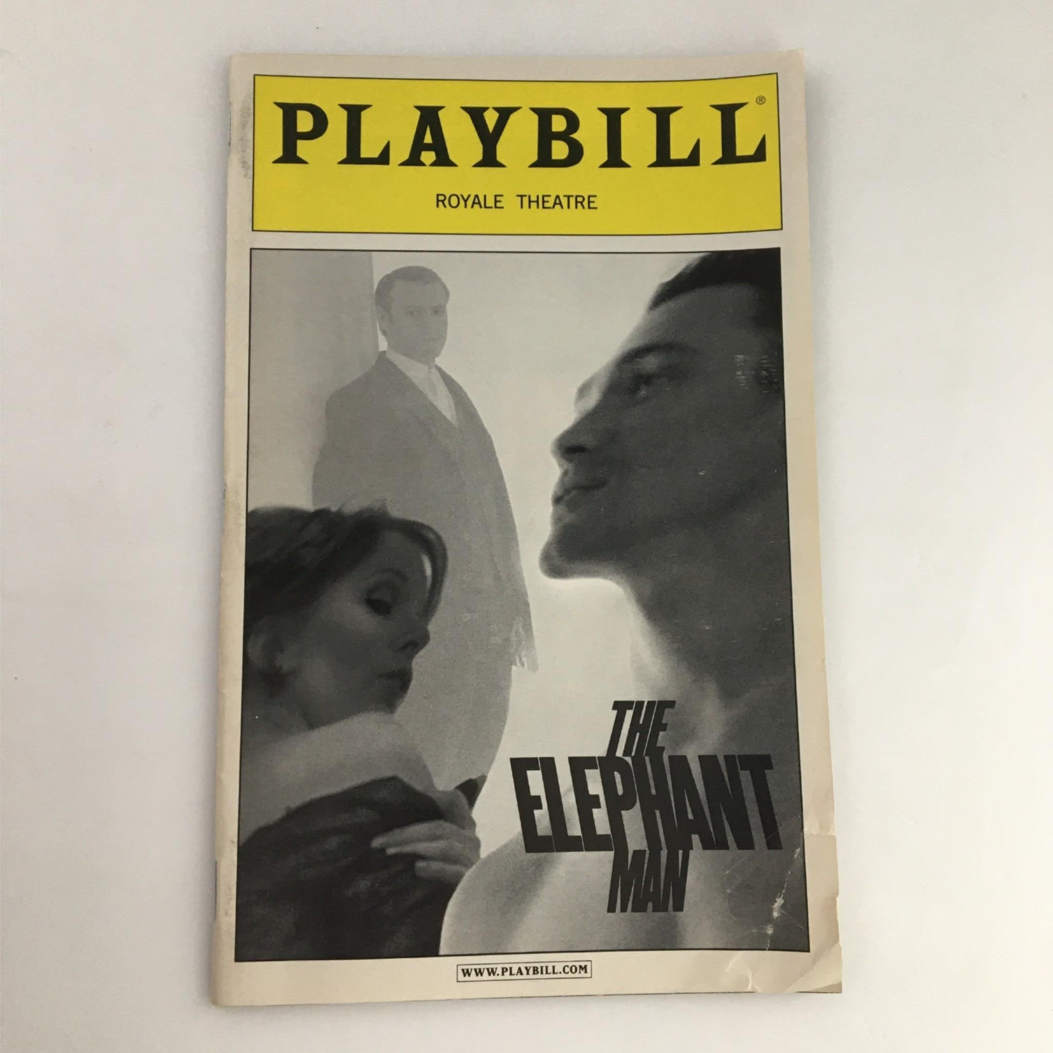 2002 Playbill The Elephant Man by Royale Theatre Sean Mathias Bernardo Pomerance