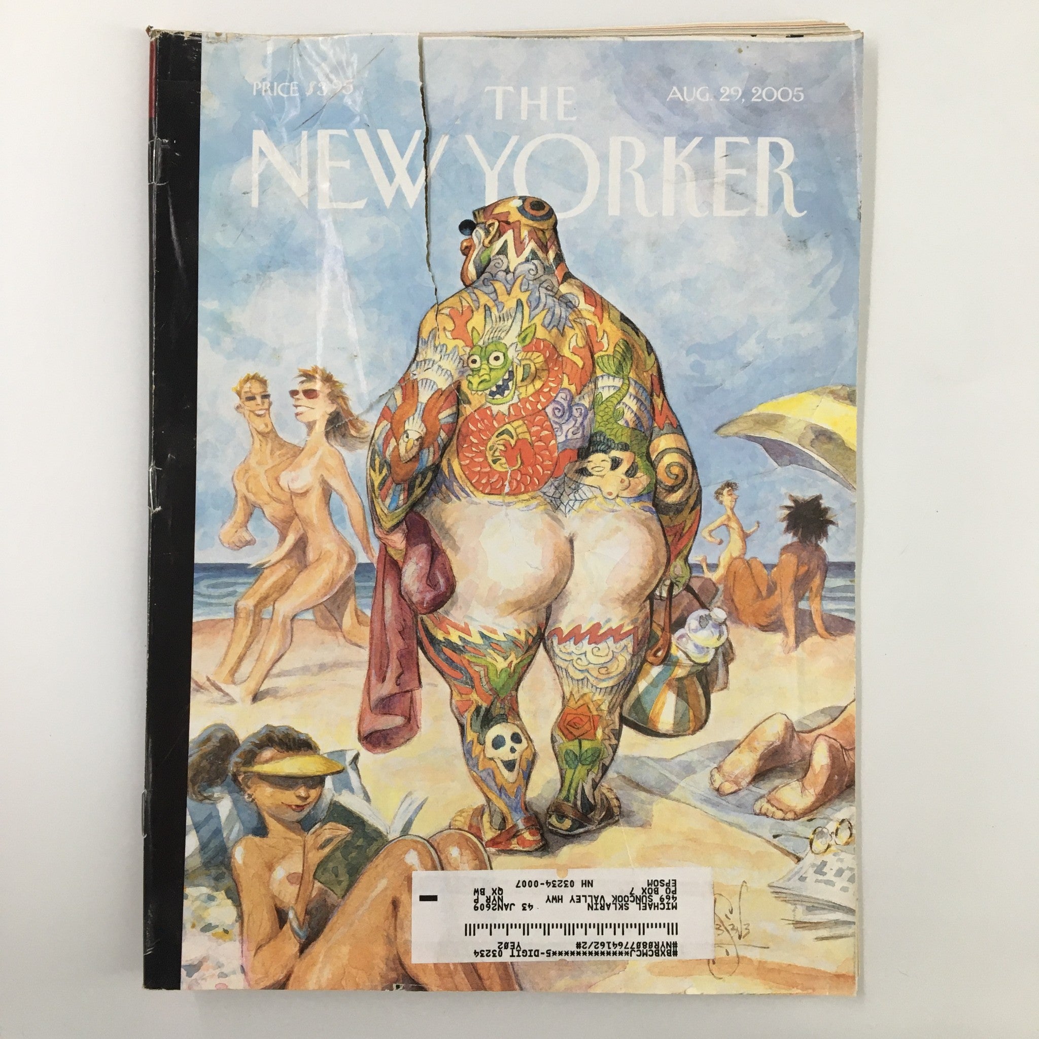 The New Yorker Full Magazine August 29 2005 Beach Bum by Peter de Seve