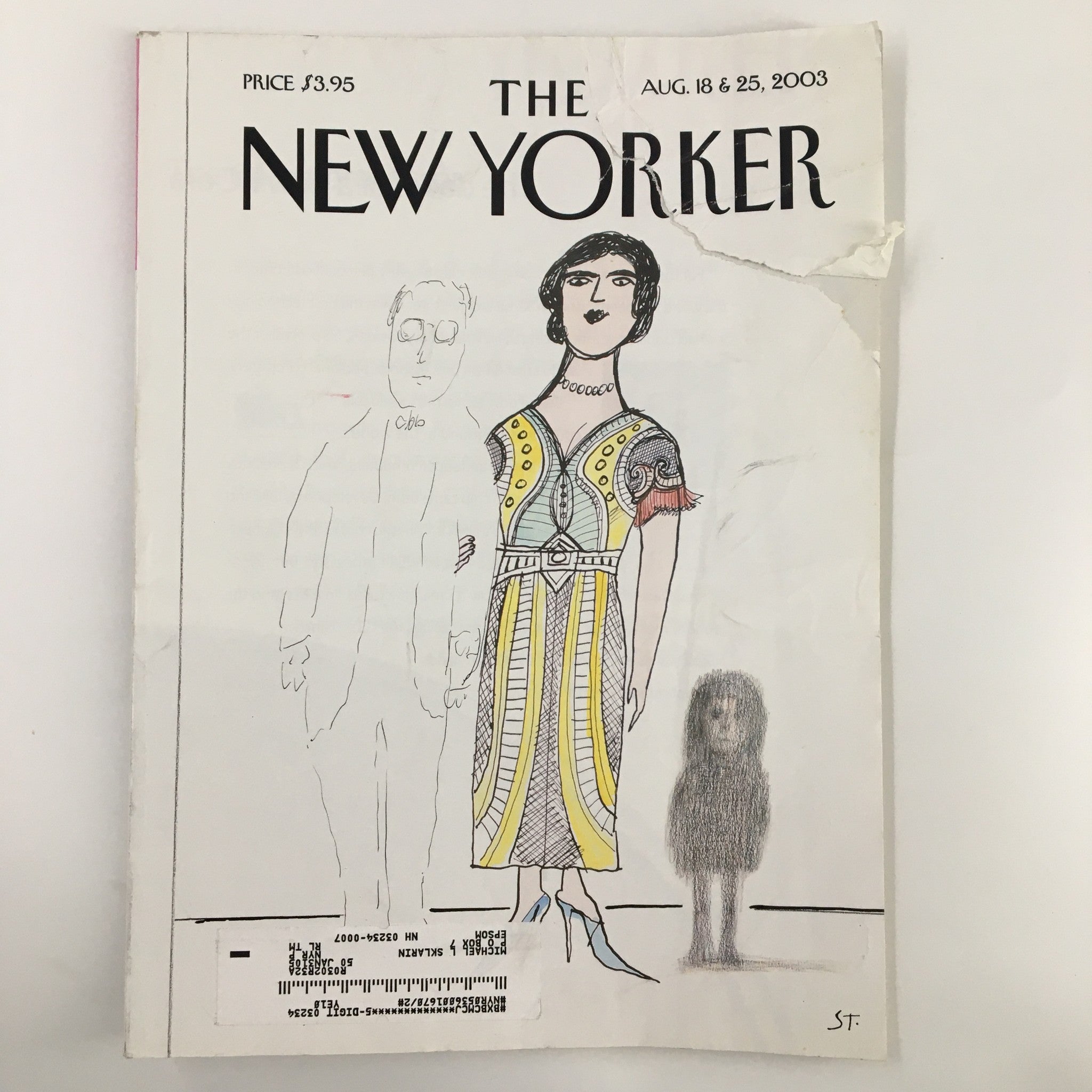 The New Yorker Full Magazine August 18 2003 Family by Saul Steinberg