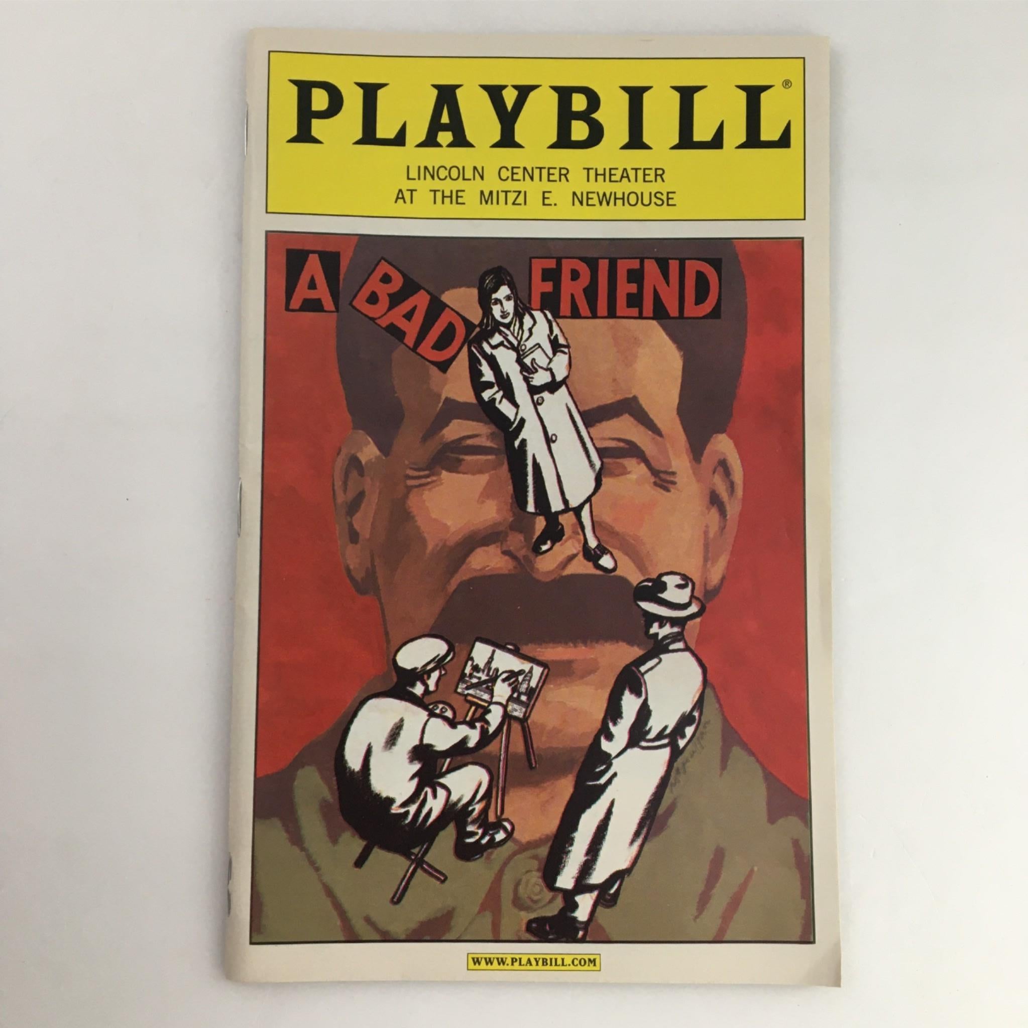 2003 Playbill A Bad Friend by Lincoln Center Theater at the Mitzi E. Newhouse