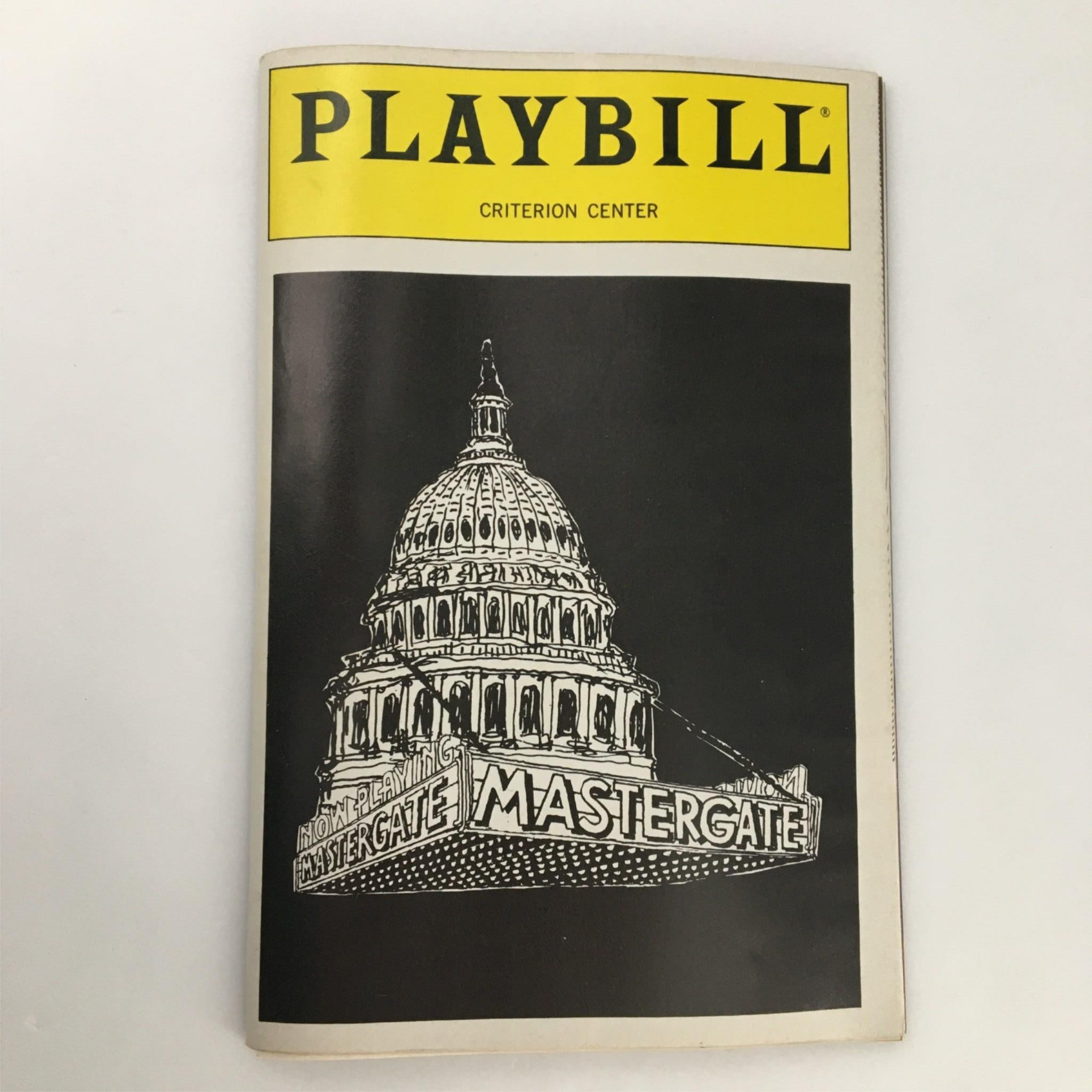 1989 Playbill Mastergate by Criterion Center Stage Right Gene Wolsk