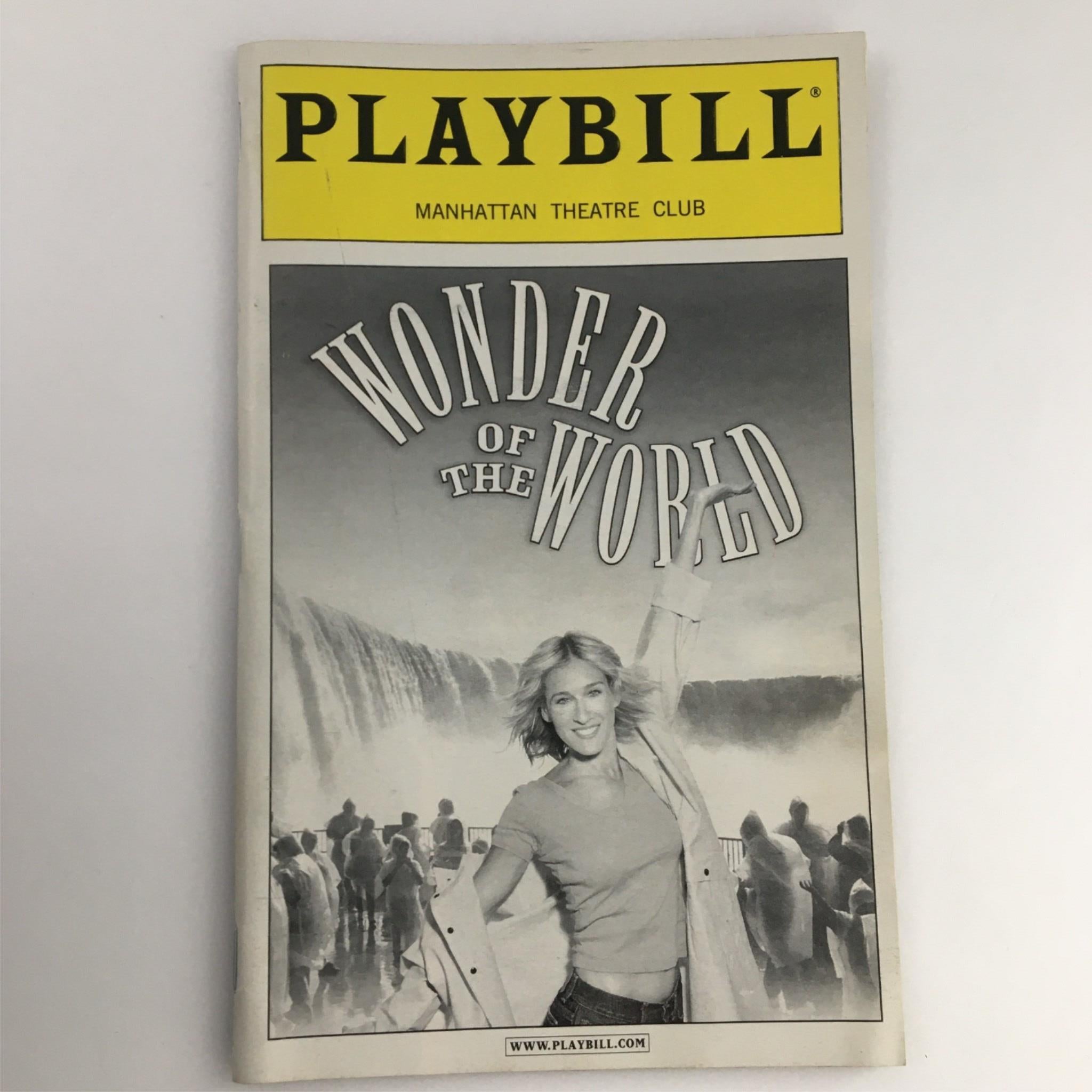 2001 Playbill Wonder of the World by Manhattan Theatre Club David Lindsay-Abaire