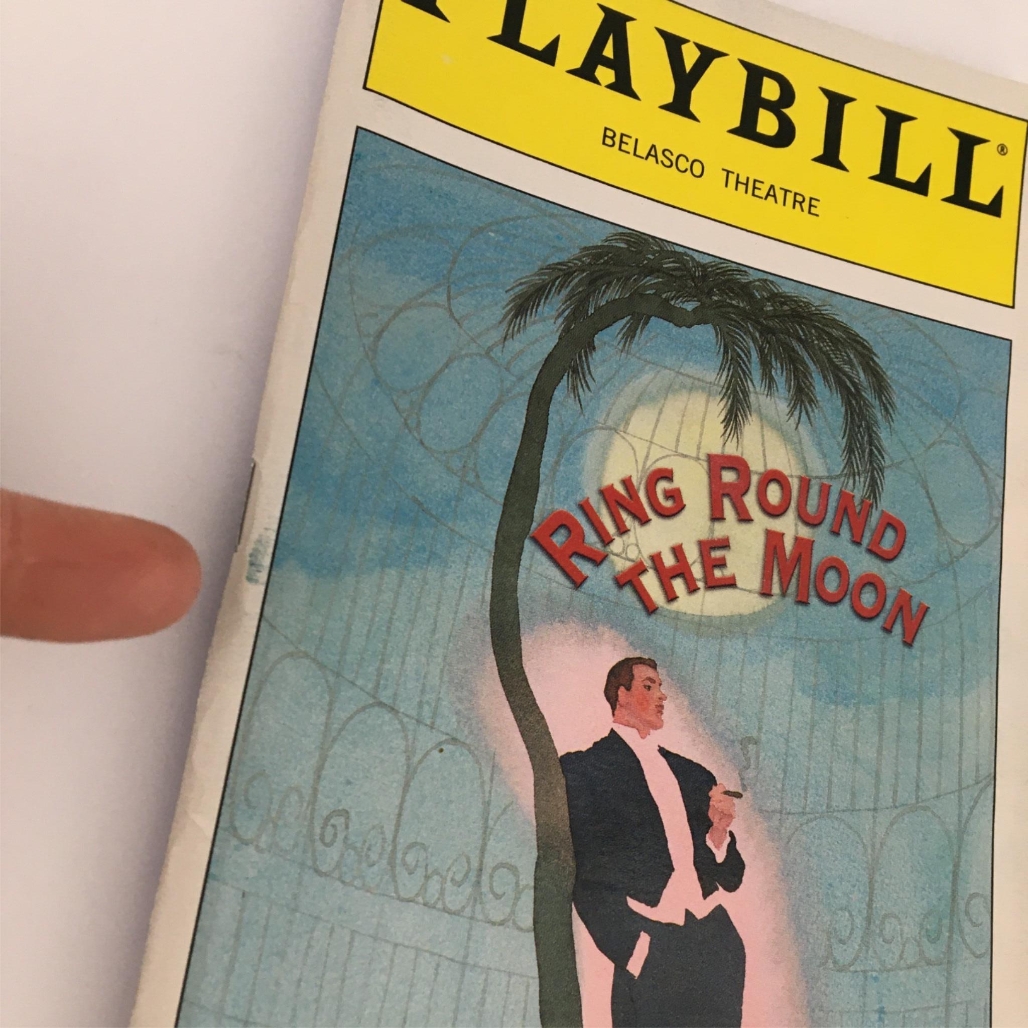 1999 Playbill Ring Round the Moon by Belasco Theatre Jean Anouilh