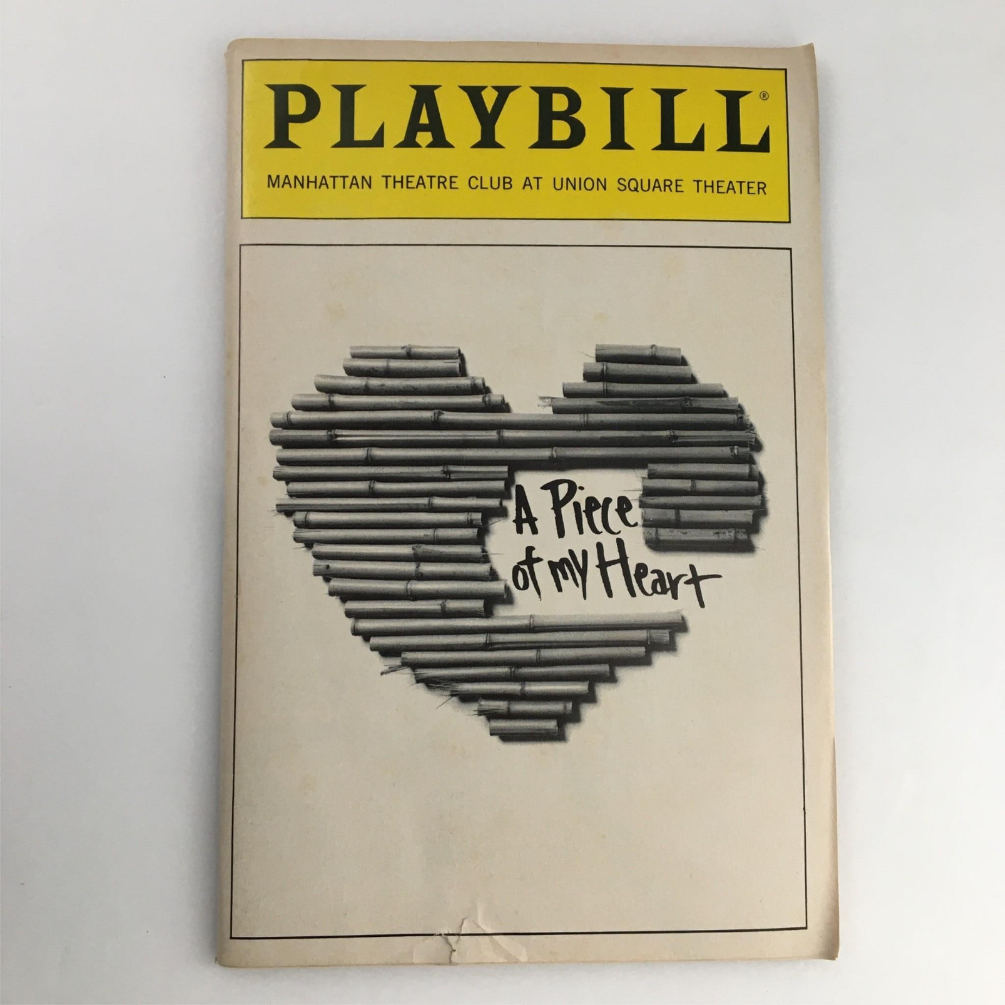 1991 Playbill A Piece of my Heart by Manhattan Theatre Club Roger Stevens