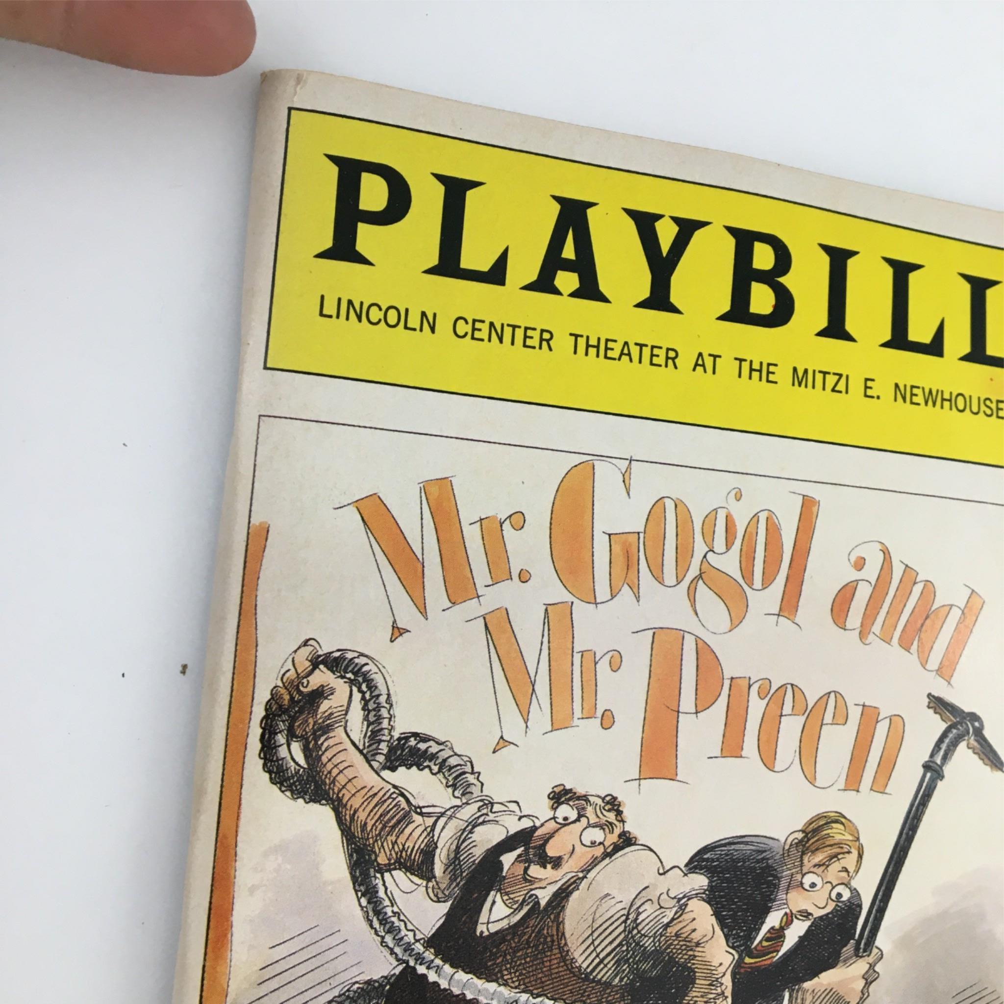 1991 Playbill Mr. Gogol and Mr. Preen by Lincoln Center Theater Elaine May