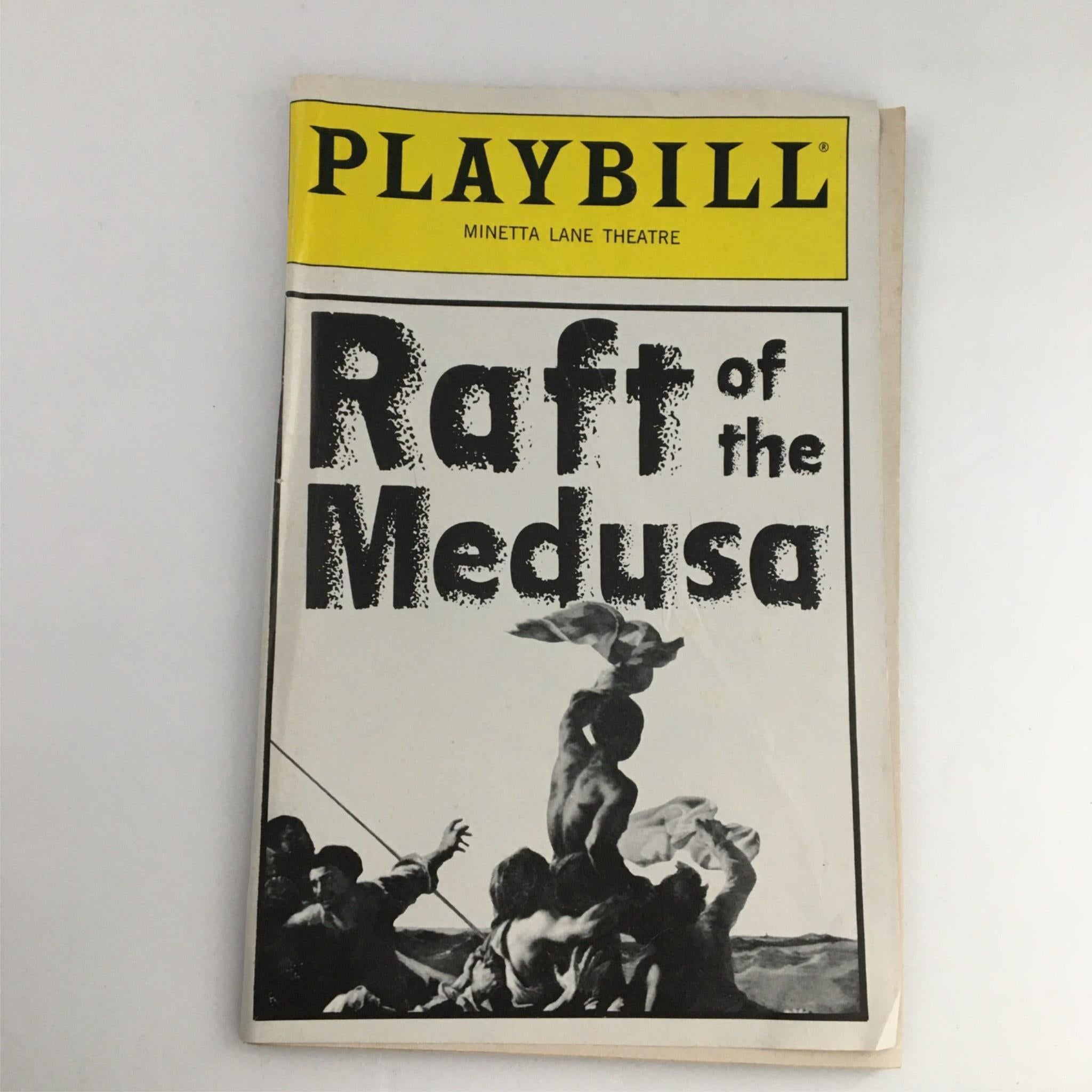 1991 Playbill Raft of the Medusa by Minetta Lane Theatre Joen Pintauro